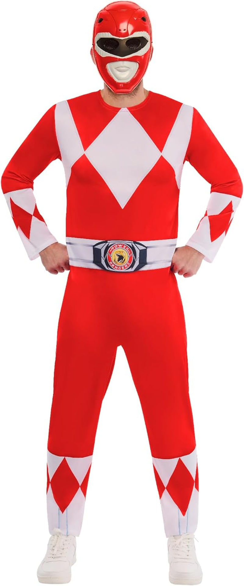 Red Ranger Deluxe Costume for Adults - Power Rangers - Large