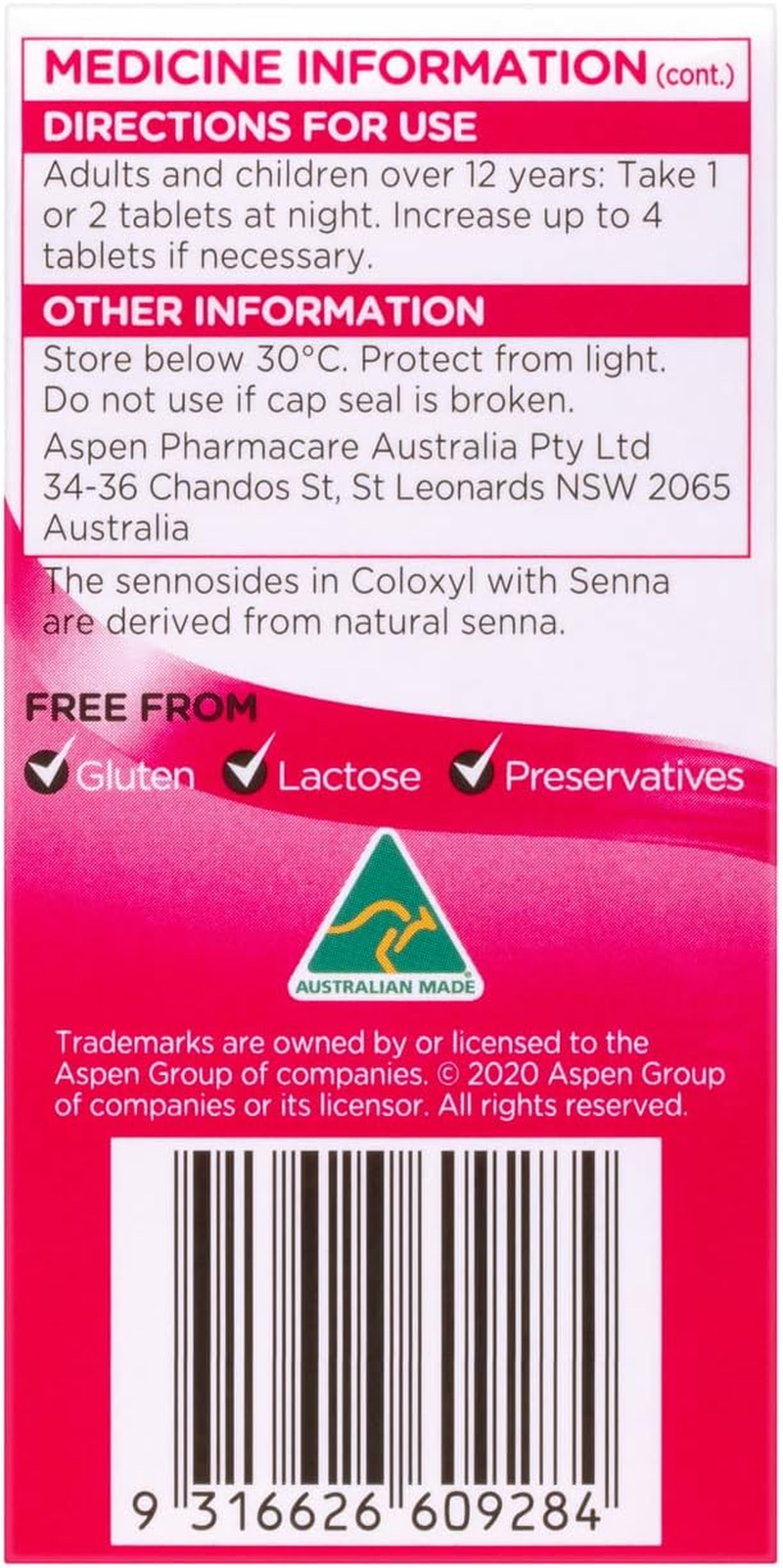 With Senna 200 Tablets image number 1