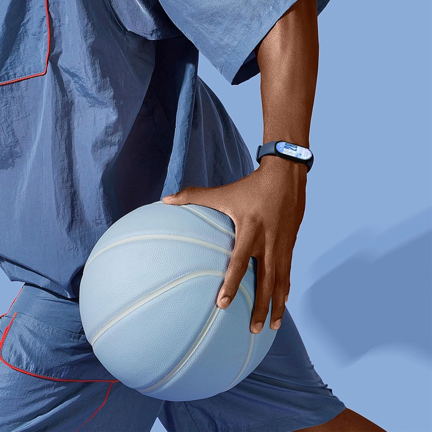 Msksjer Sports Bracelet Compatible with Xiaomi Smart Band 10/9/8 Women Men Soft Silicone Comfortable and Breathable Replacement Strap for Xiaomi Band 10/9/8 image number 1