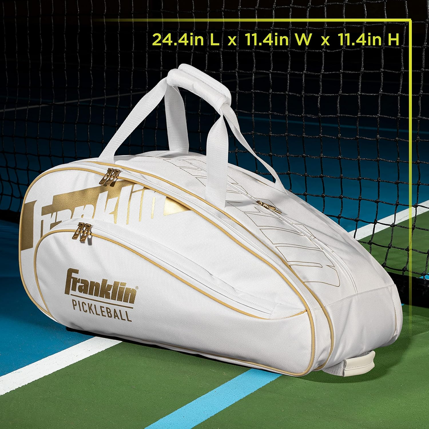 Franklin Sports Pickleball Paddle Bag - Pro Series Pickleball Bags for Paddles, Pickleballs, Gear + Equipment - Pickleball Paddle Bags for Men + Women - Perfect for Gear + Accessories image number 6