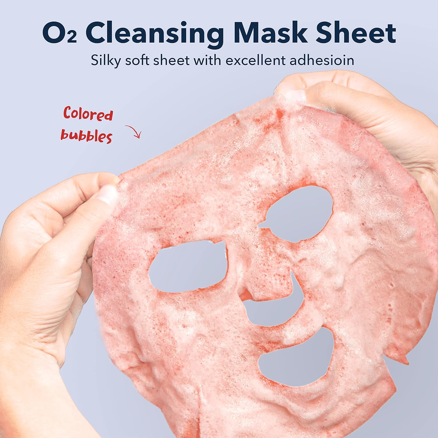 Purederm Deep Purifying Pink O2 Bubble Mask Peach (5 Pack) &ndash; Bubble Face Sheet Mask for Purifying & Moisturizing image number 1