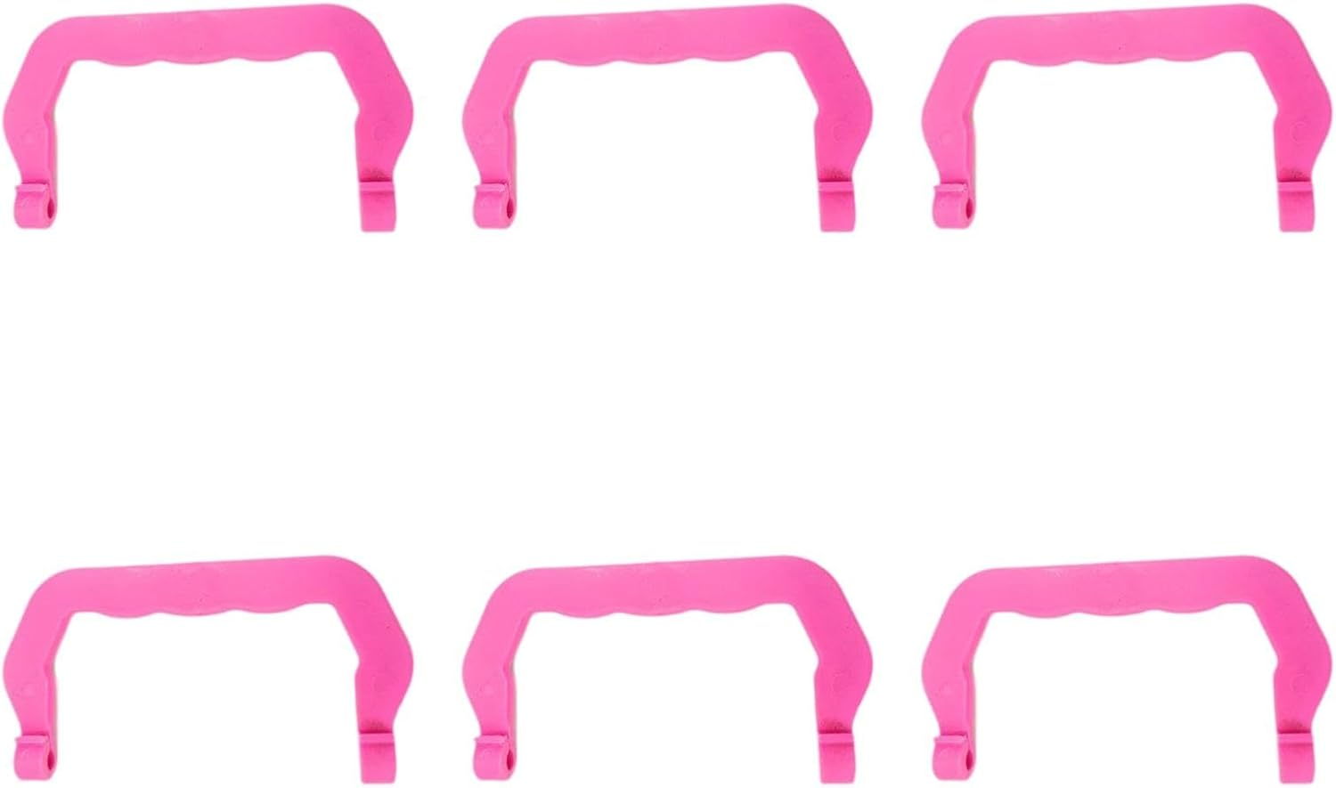 Replacement Cage Handles, 6 Pieces, Replacement Handles for Portable Pet Cages, Heavy Duty Handles for Carrying Cages, Pink