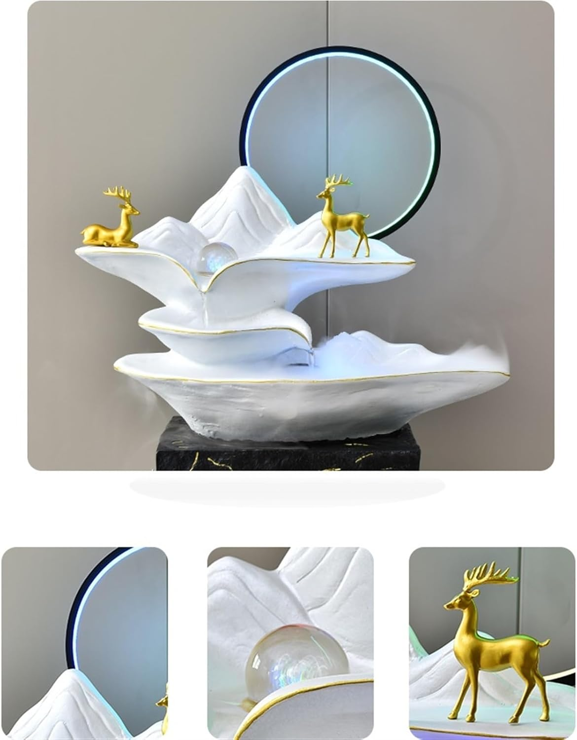 Outdoor Fountain Simple Water Fountain Floor Decoration, Living Room Courtyard Aquarium Circulation Feature, Office(S) image number 3