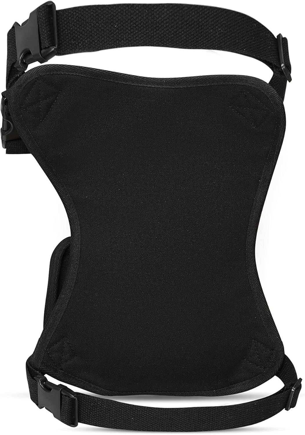 SEALINF Canvas Waist Bag Fanny Pack Racing Drop Leg Bag Motorcycle Outdoor Bag (Black) - Coffee image number 5