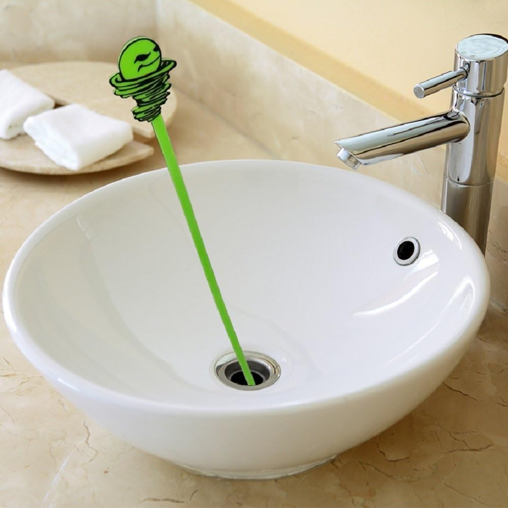 Green Gobbler Hair Grabber Drain Snake - 5 Pack (Great for Sink & Shower Clogs) image number 1