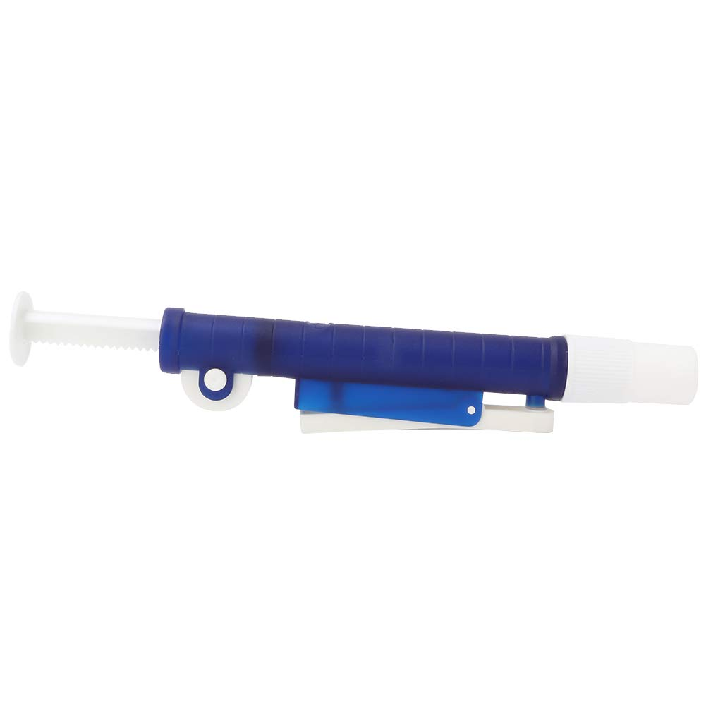 Fafeicy Pipette Pump Filler, Blue Color, User-Friendly Design, Draws and Dispenses Liquid for 2Ml Glass and Plastic Pipettes in Lab Setting