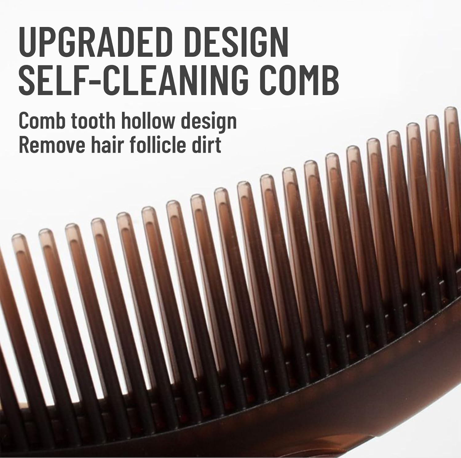 Cosmeria Flake Comb Set, Stainless Steel Comb for Clean Scalp with Button, Effective Flake and Stress Removal, Ideal for All Hair Types and as a Gift image number 2