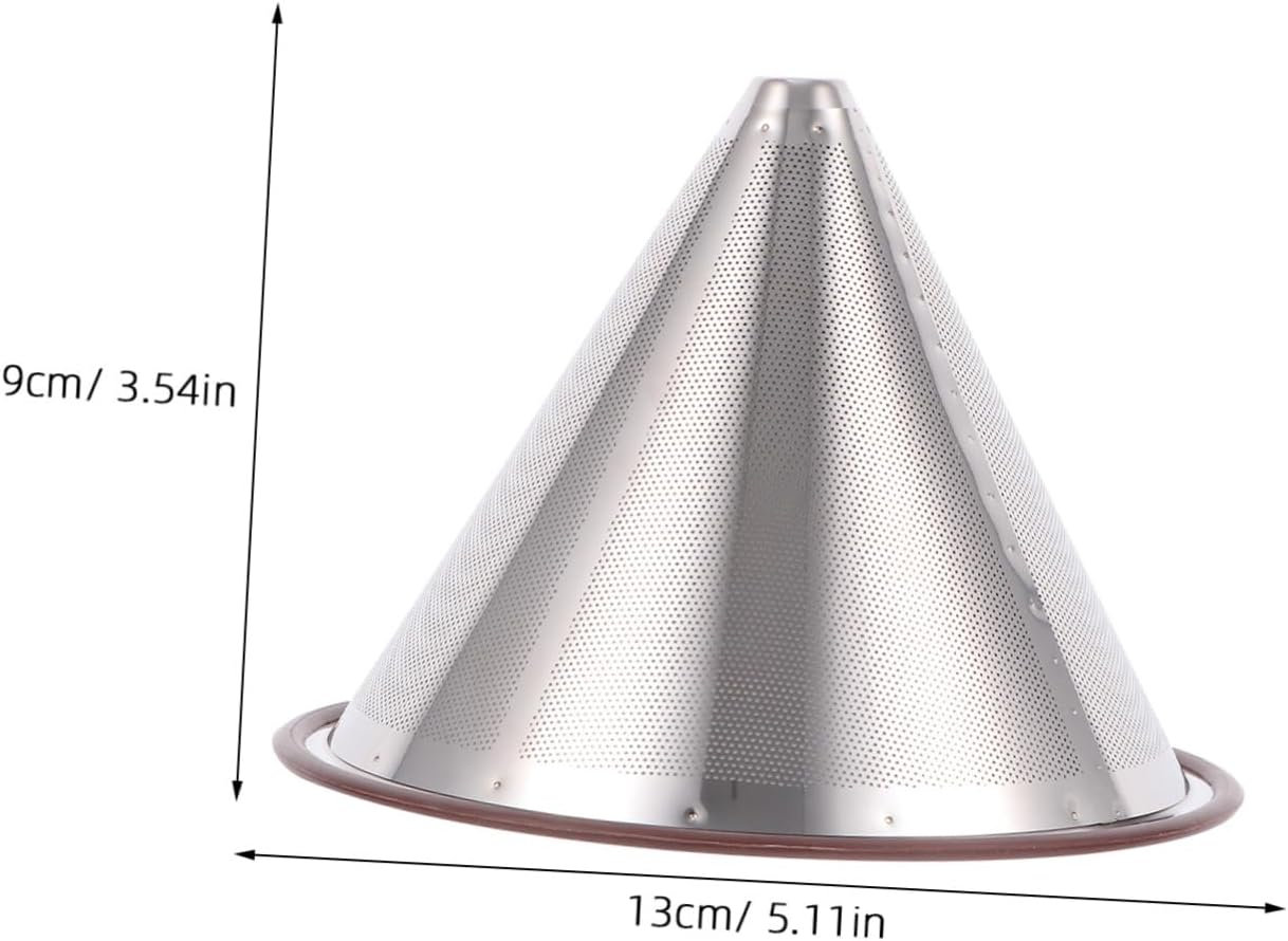 ARTIBETTER 2Pcs Stainless Steel Dripper Handheld Filter Cup for Tea Slag for Coffee Accessories and Espresso Brewing image number 5