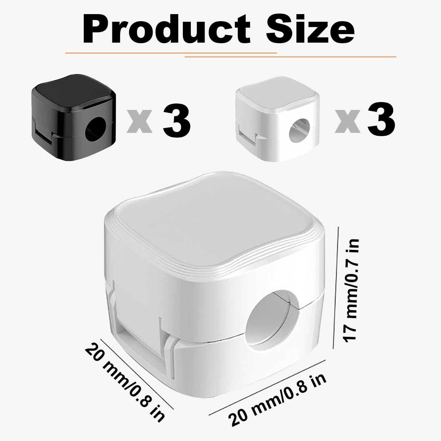 6 PCS Charging Cable Magnetic Cable Organizer Storage Holder, Uierty Charging Cable Magnetic Cable Organizer Storage Holder, Uierty Cable Management, Easy Secure under Desk Cable Management for Home image number 6