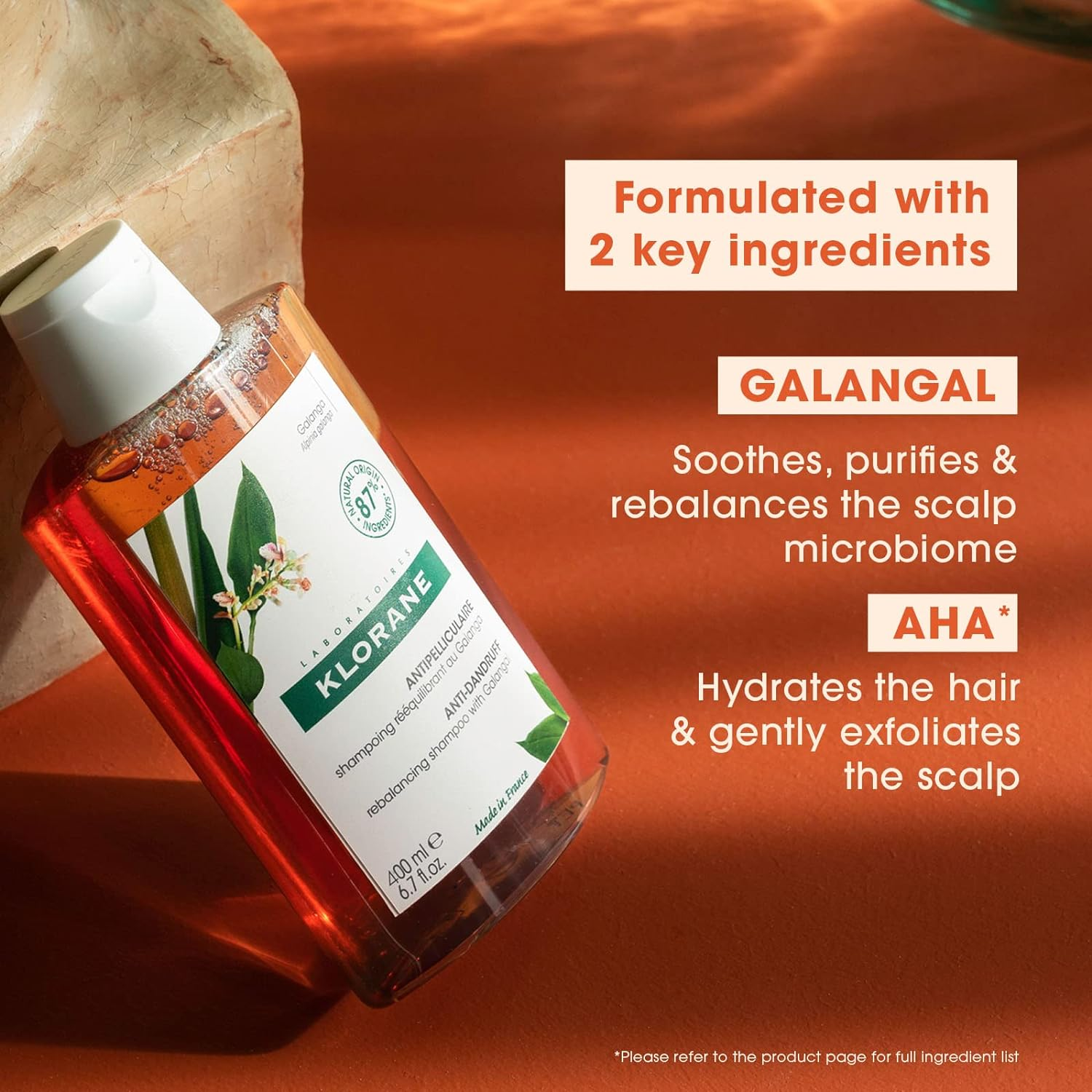 Klorane Anti-Dandruff Rebalancing Shampoo with Galangal 400ML image number 3