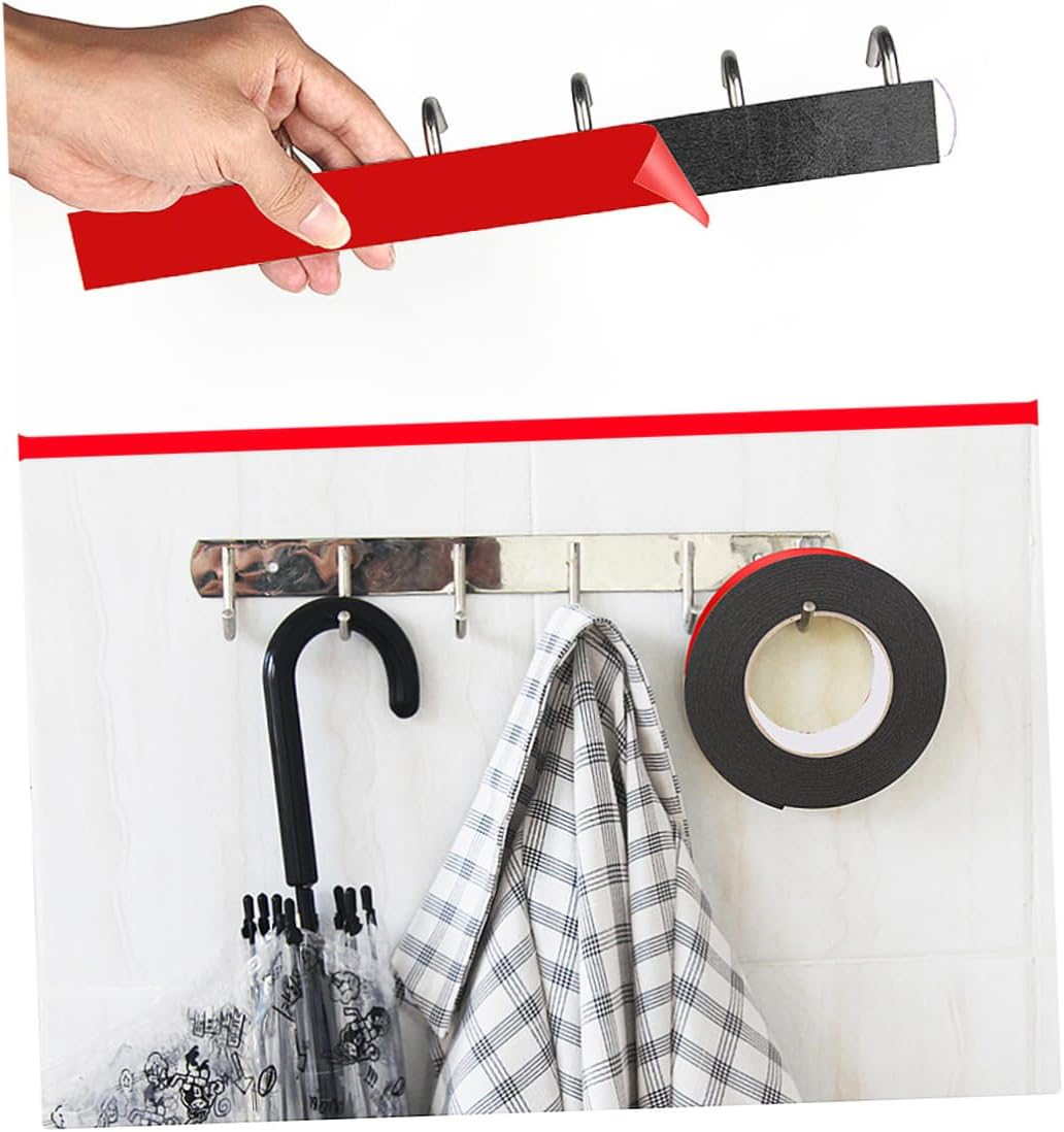 Baluue Pe Double-Sided Adhesive Tape 5Pcs, Black Foam Seal Strip 10Mm X 10M X 1.0Mm Thick, Weatherproof Strong Mounting Tape for Automotive Decoration and Car Trim image number 3