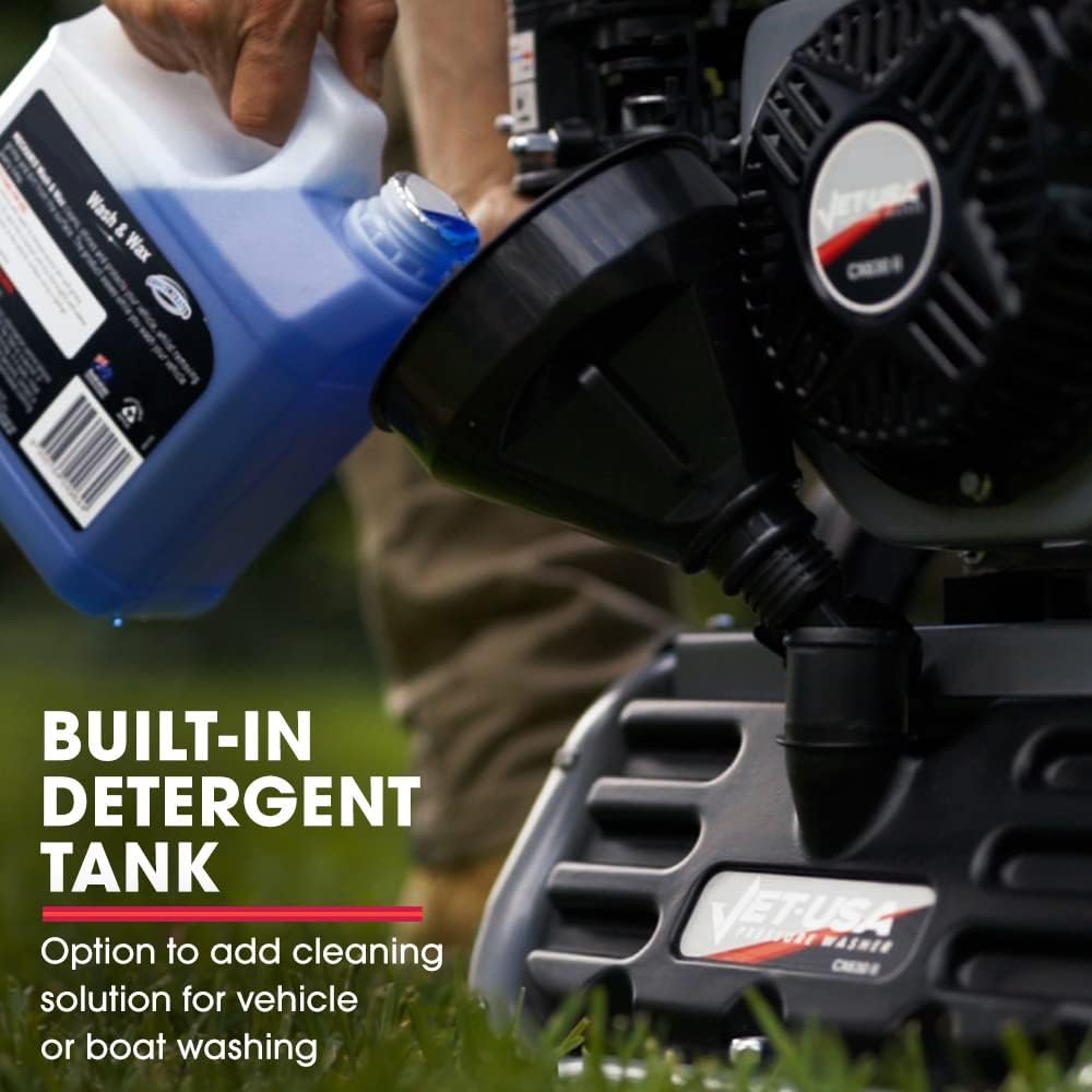 Jet-Usa Petrol Pressure Washer Cleaner 4800PSI High Pressure Gun Jet Power Water Hose with 5 Protip-Nozzles image number 2