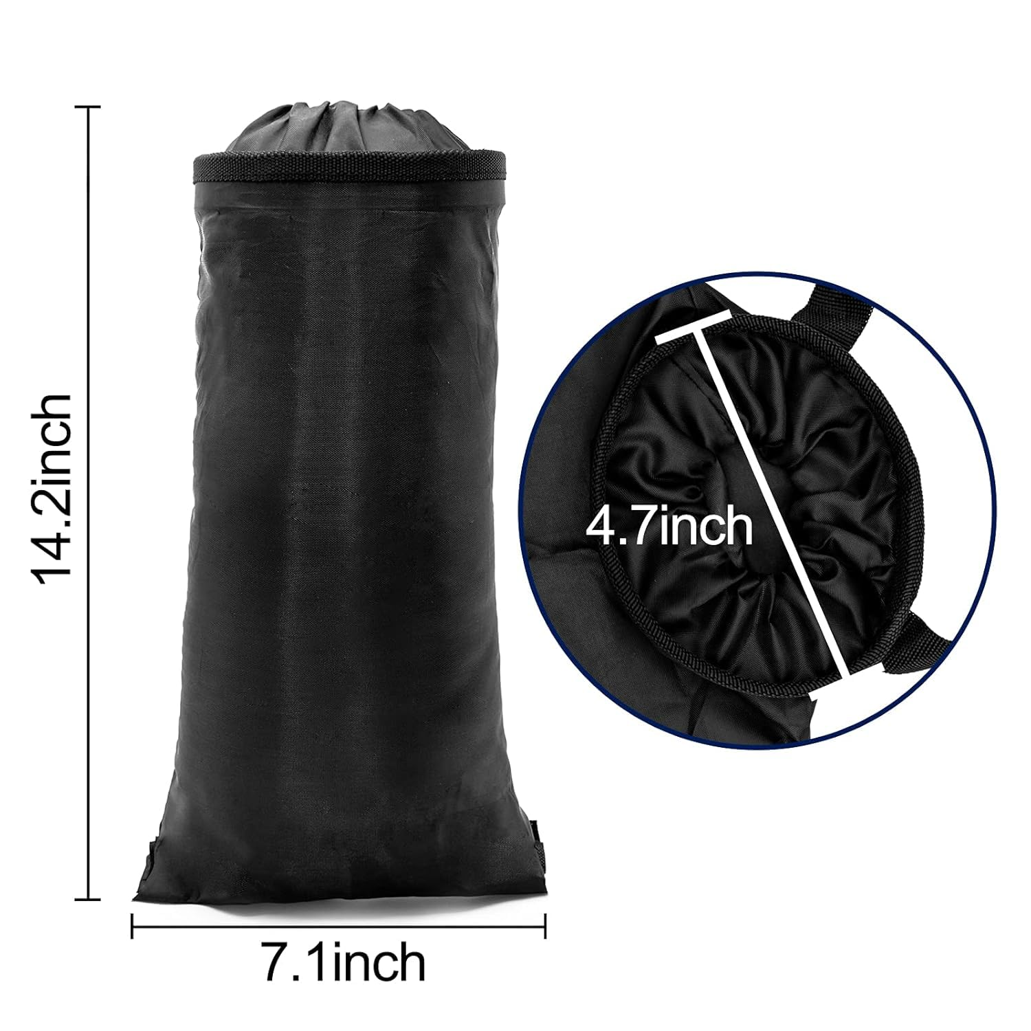 Seat Back Trash Bag with Elastic Opening,2Pcs Car Garbage Bag Detachable Trash Can,Car Seat Back Car Trash Bag Hanging Garbage Can,Car Trash Can Hanging Seat Back Garbages Bags with Elastic Opening image number 4