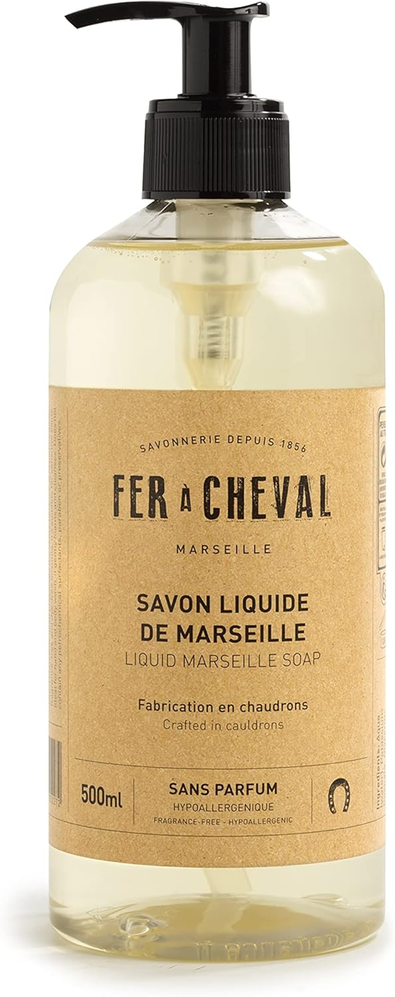 FER &Agrave; Cheval - Marseilles Liquid Soap - Unscented - Pump Dispenser 16.9 Oz image number 4