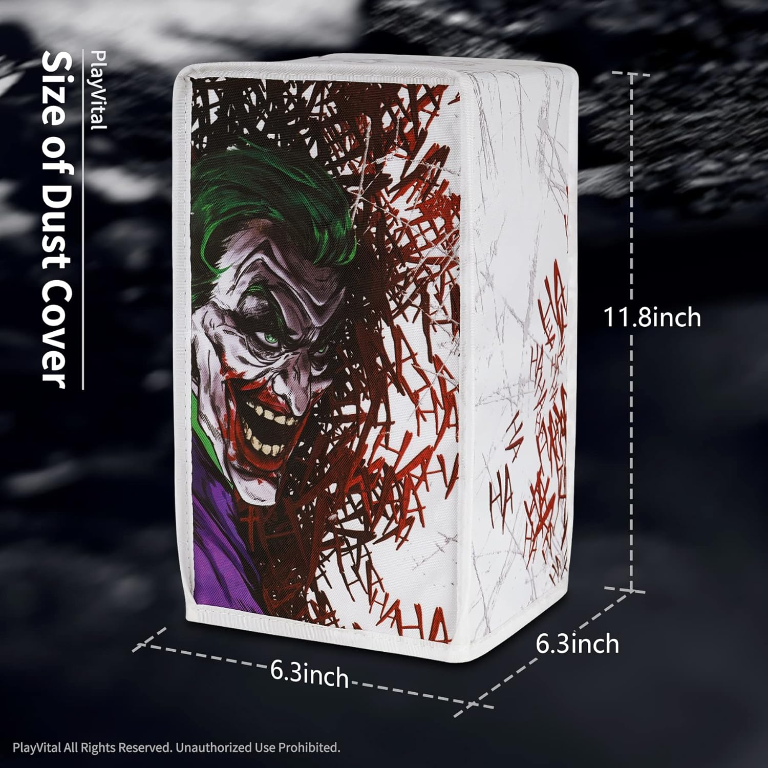 Playvital Nylon Dust Cover for Xbox Series X Console, Soft Neat Lining Dust Guard, anti Scratch Waterproof Cover Sleeve for Xbox Series X Console - Clown Hahaha image number 2