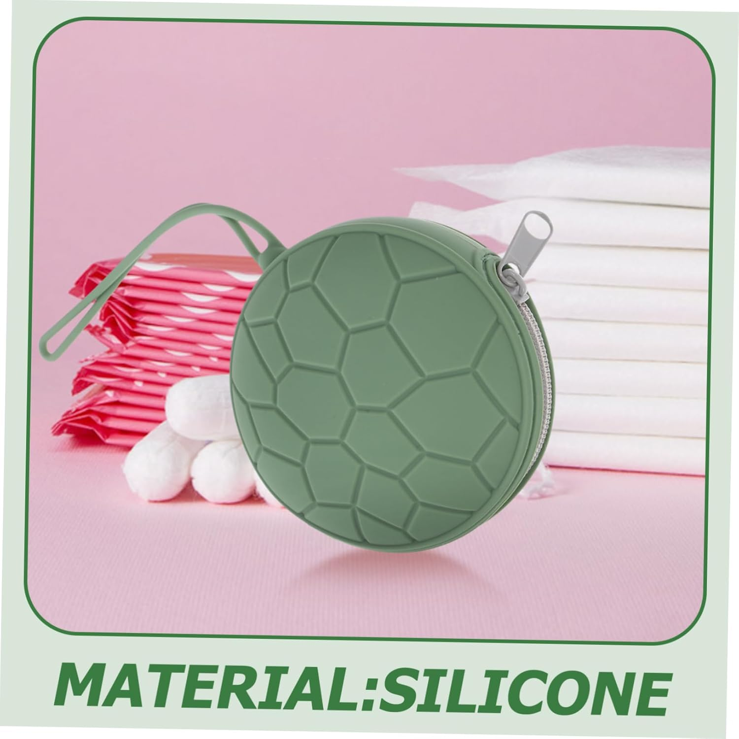 SEWOART Silicone Pouch Bag for Leakproof Case Organizer Women Toiletries Bag for Men Period Kit for School image number 6