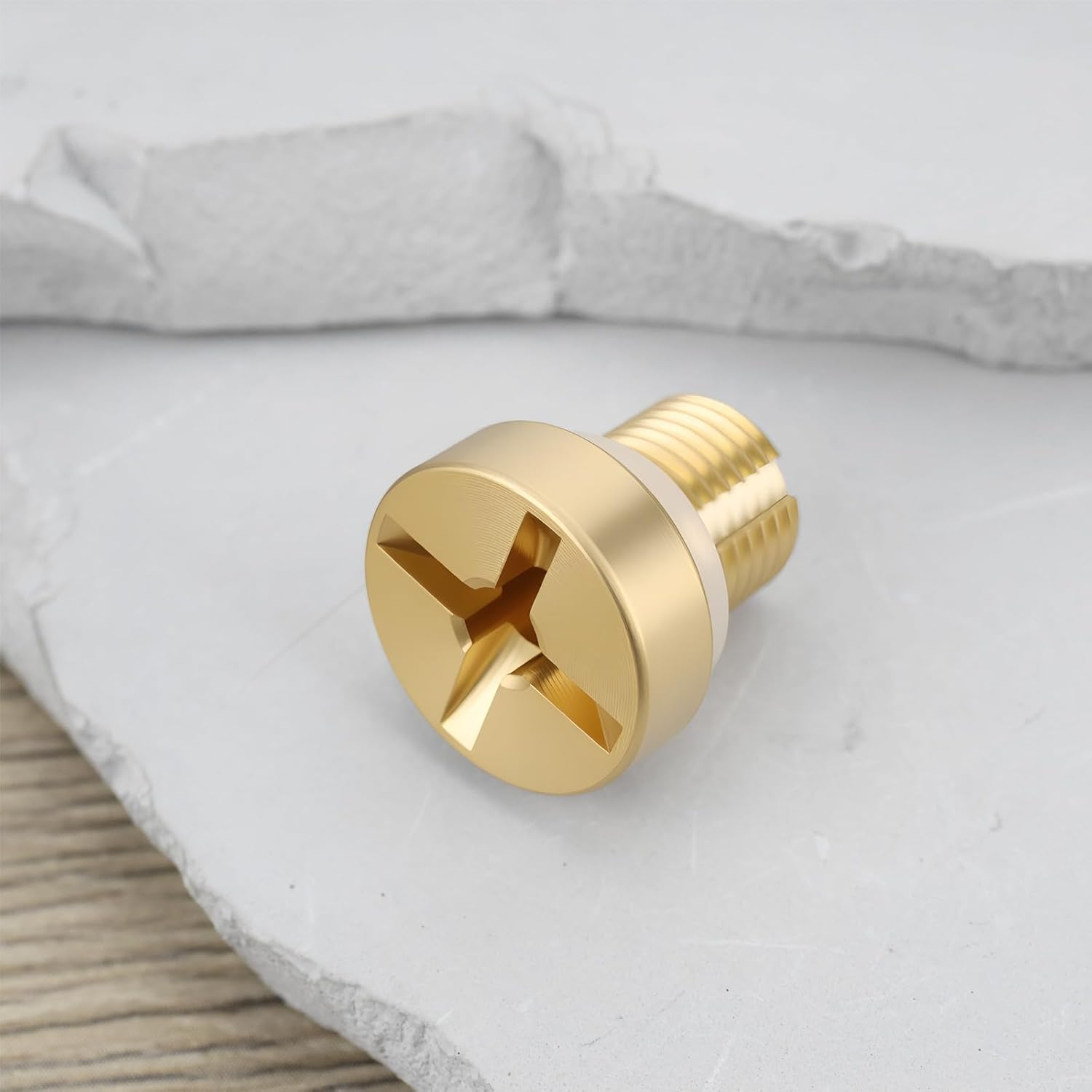 LT Easiyl 2PCS Brass Coolant Radiator Bleed Screw LR150067 LR034624 Compatible with Land Rover 20102013 image number 4