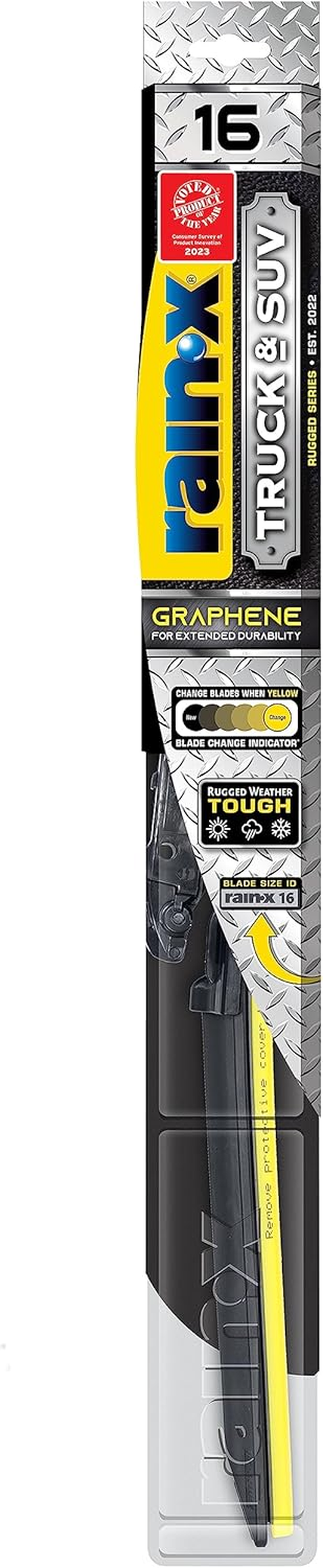 Rain-X 870116 Truck & SUV Premium Wiper Blades, 16 Inch Windshield Wipers (Pack of 1), Automotive Replacement Windshield Wiper Blades Engineered for All Driving Adventures image number 6