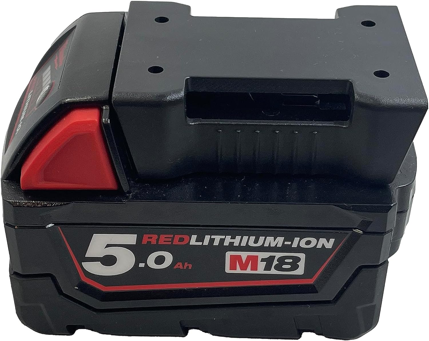 10Pcs Battery Holder Mount for Milwaukee 18V M18 Batteries | Wall Bracket | Milwaukee Battery Organizers | Black image number 1