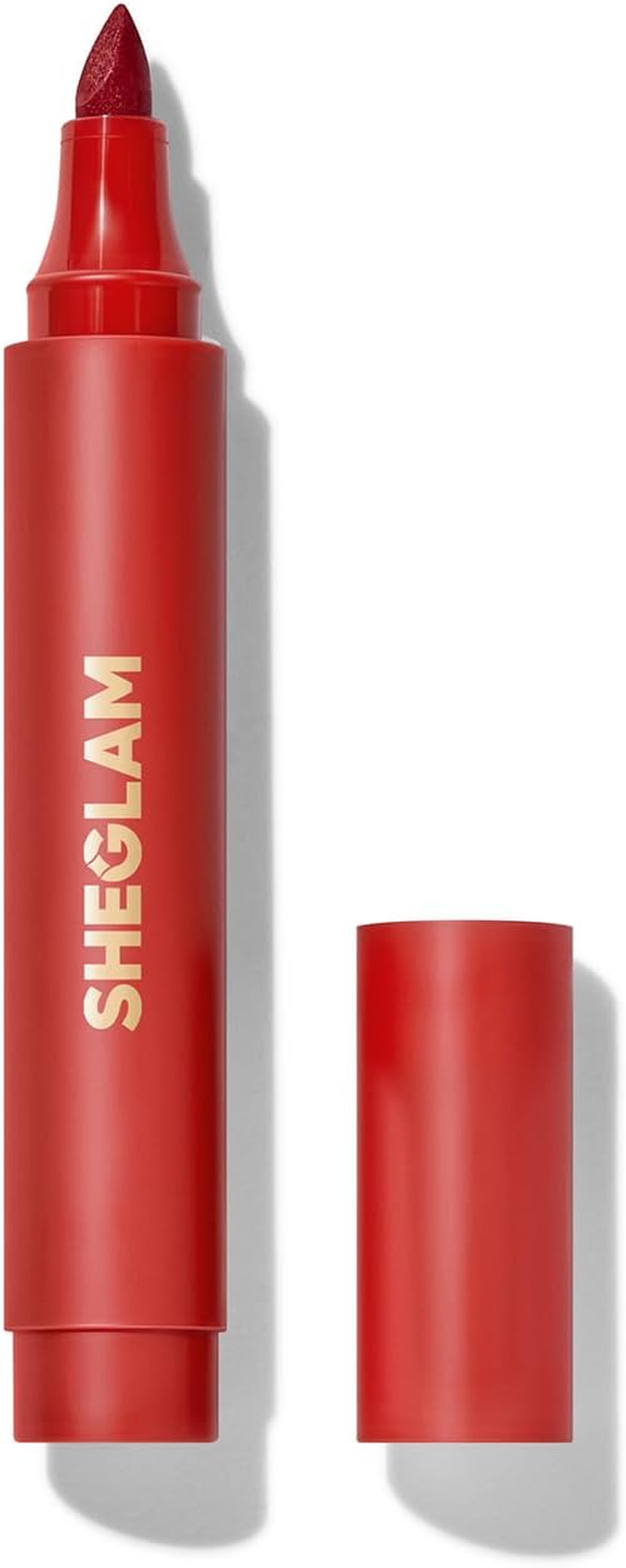 SHEGLAM Love Stained Lip Tint Marker Matte Red Lip Stain Pen Highly Pigmented Long-Lasting Lip Liner Contour Tint Lip Makeup-It Girl