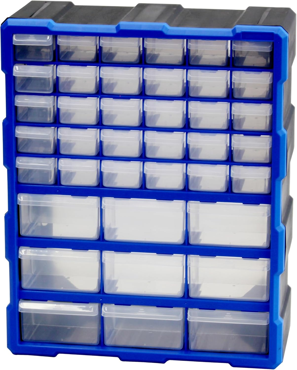 39-Drawer Plastic Storage Cabinet for Sorting Screws, Nuts & Tools &ndash; Wall Mountable Workshop Organiser with Small Parts Drawers, Ideal for Dividing Items in Garage & Craft Room image number 3