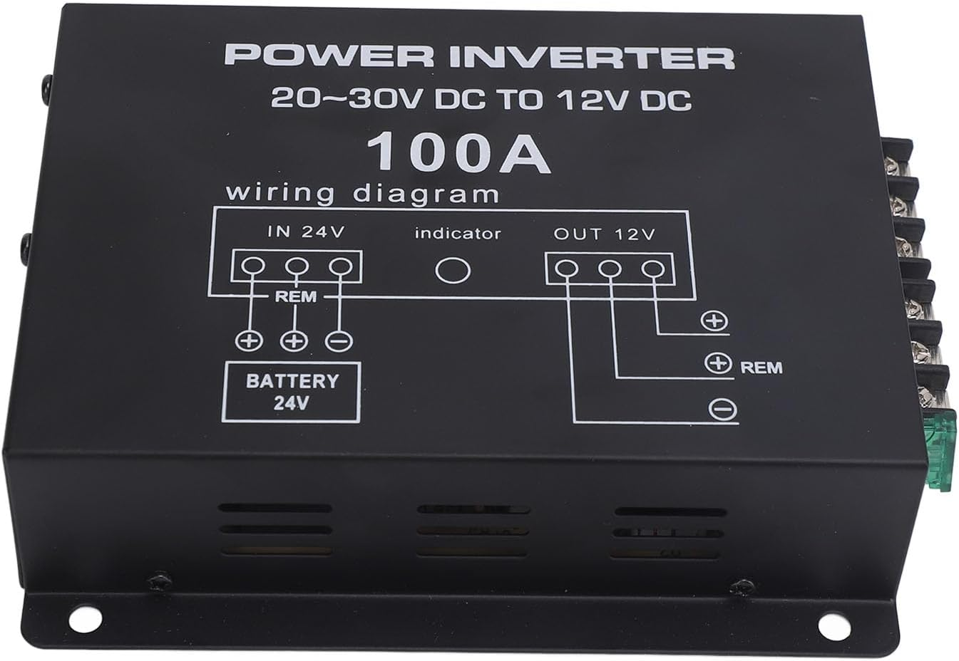 DC 24V to 12V Step down Converter, Power Voltage Regulator Reducer, Compact Transformer Module for Car, Truck, RV Electronics - 24V to 12V Converter (60A) (80A) (100A) image number 3