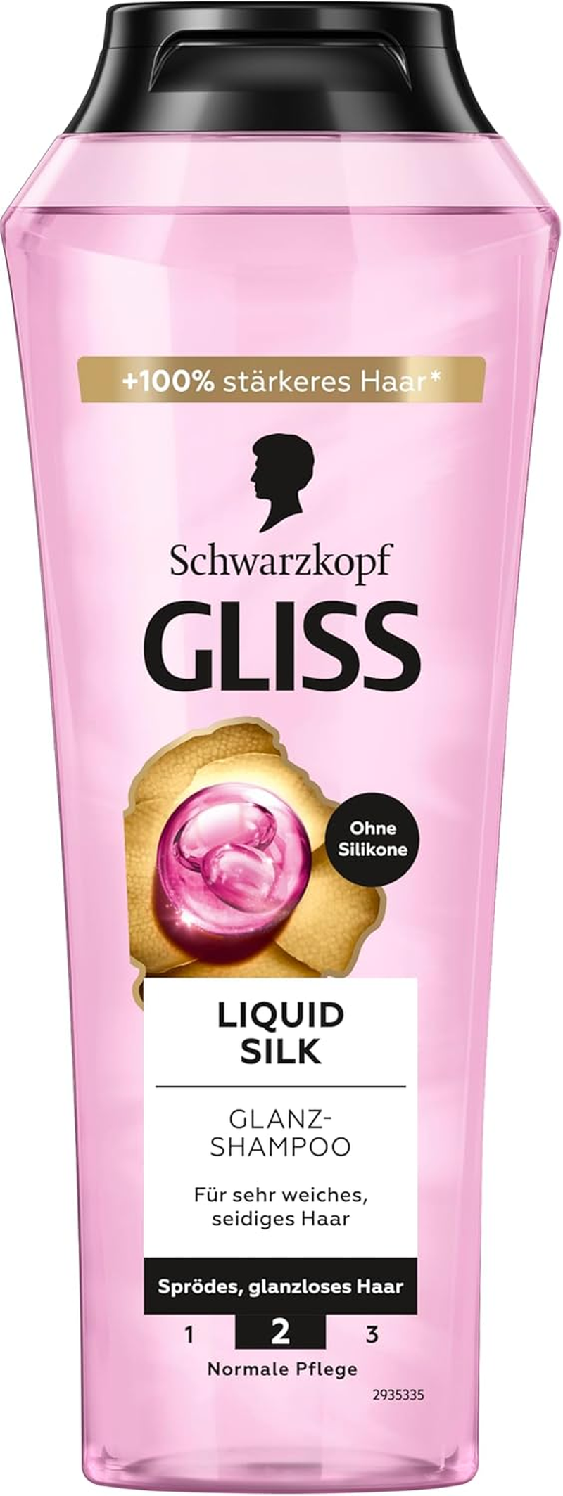 Gliss Kur Liquid Silk Shampoo (250 Ml), Hair Shampoo for a Natural Shine Care Shampoo Smooths the Hair Surface for Exceptionally Soft Hair