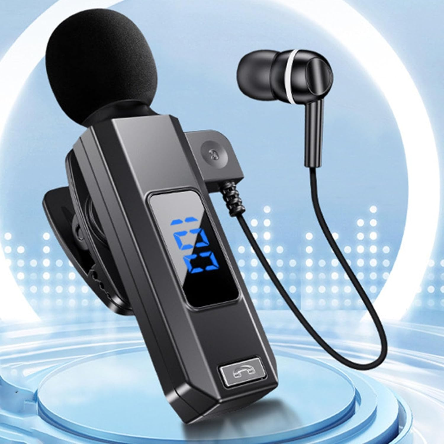 Diyeeni 360&deg; All Directional Sound Pickup, Clear and Delicate Sound, Earphone with Lavalier Microphon, Noise Reduction, 88H Music Time, Karaoke, Live Streaming