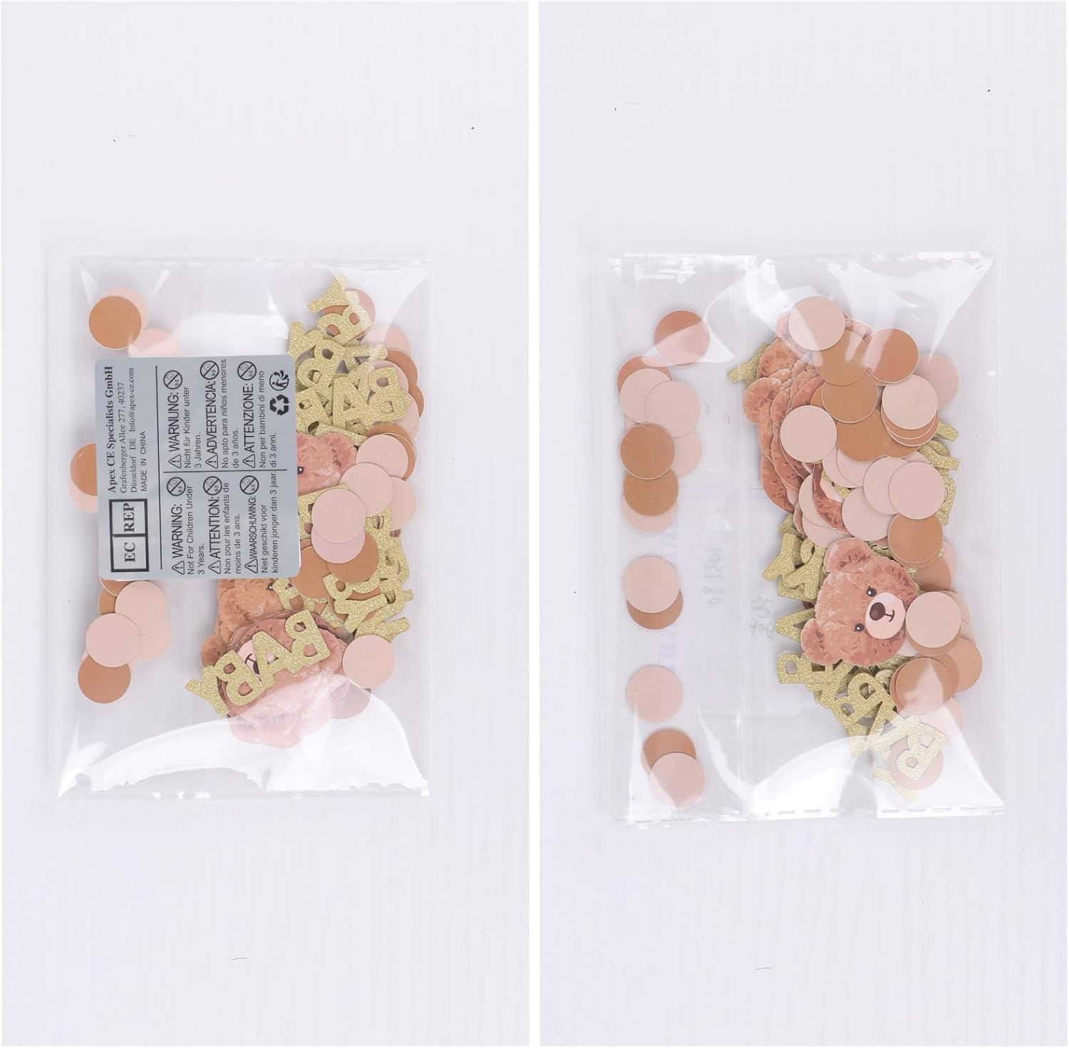 100 Pcs Bear Baby Shower Confetti Baby Dots Table Confetti Sprinkles Scatter Confetti Table Decoration for Boys Girls Baby Shower Gender Reveal Baby Birth Party Favors image number 6