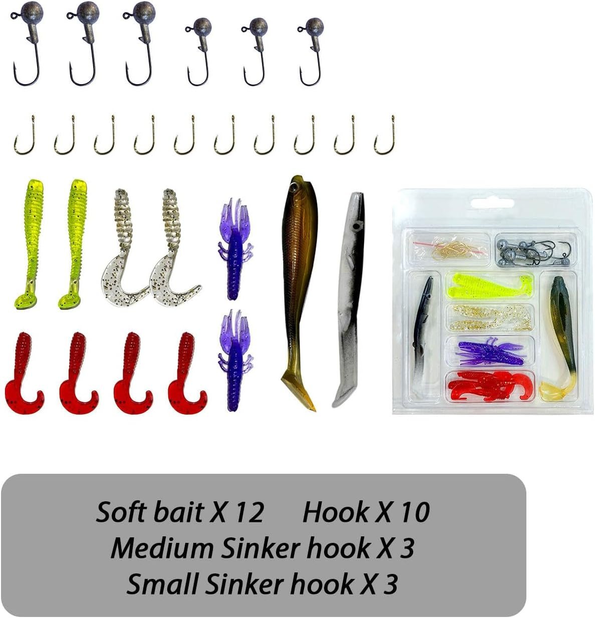 Spinning Fishing Pole Kids &ndash;Telescopic Fishing Rod & Reel Combo, Tackle Box, Carry Bag for Boys and Girls with Full Kits Hooks Lure Case for Youth Fishing and Beginner - 2 Pack - Blue  Red image number 5