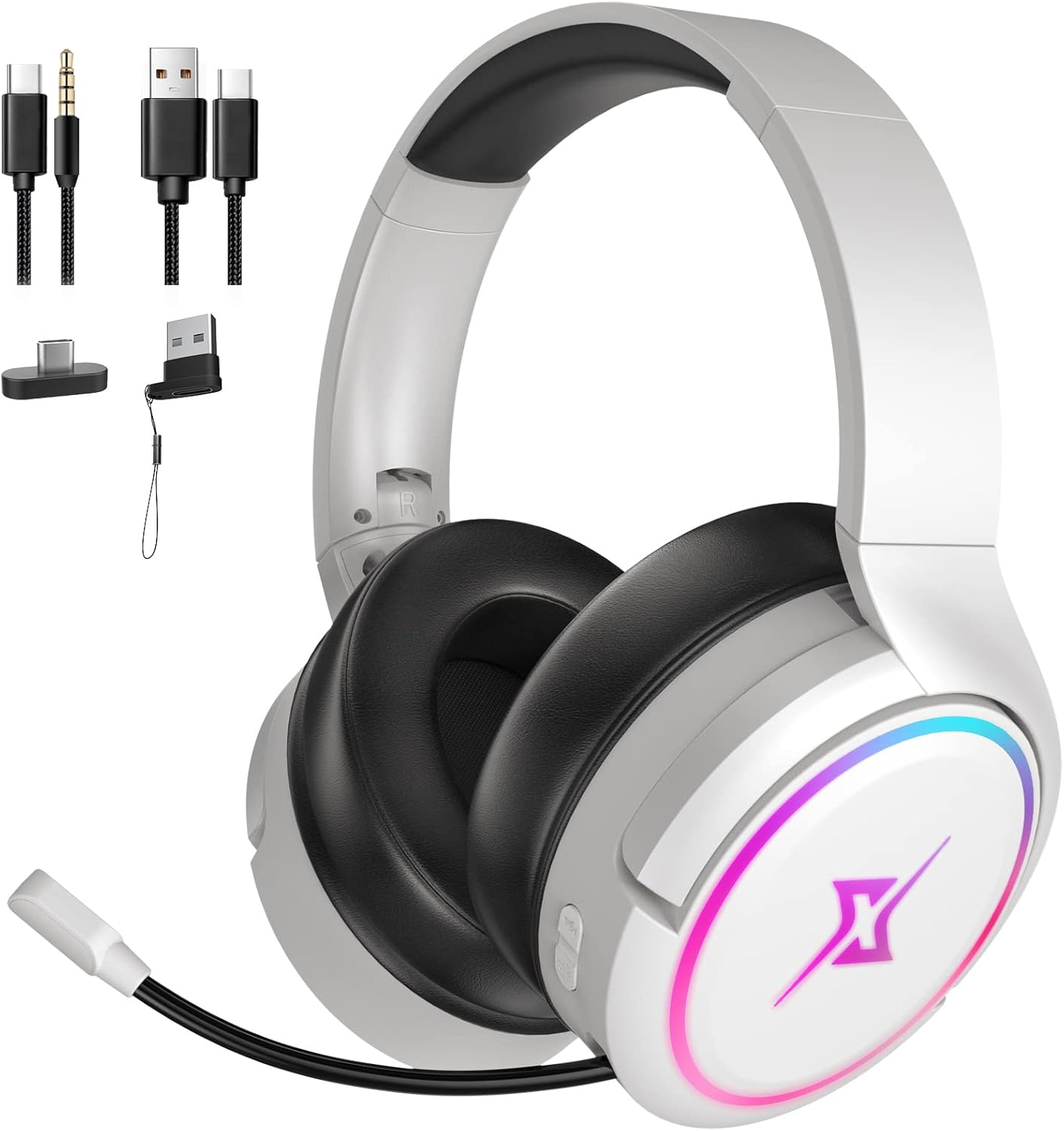 Targeal Wireless Gaming Headset - Best Headset for PS5, PS4, PC - Crystal Clear Sound with Mic - Gaming in Style with Wireless Headphones - Ultimate Wireless Gaming Experience (Black)