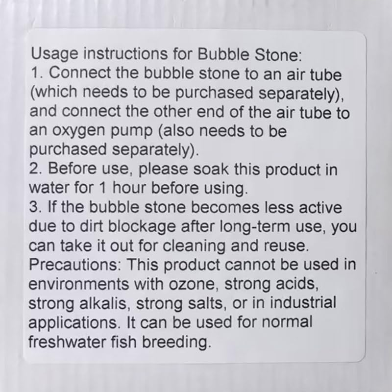 SLOCME 4 Inch Aquarium Air Stone 2 Pack &ndash; round Oxygen Diffuser with Suction Cups, Produces Fine Bubbles for Fish Tank, Hydroponics & Aquatic Plants