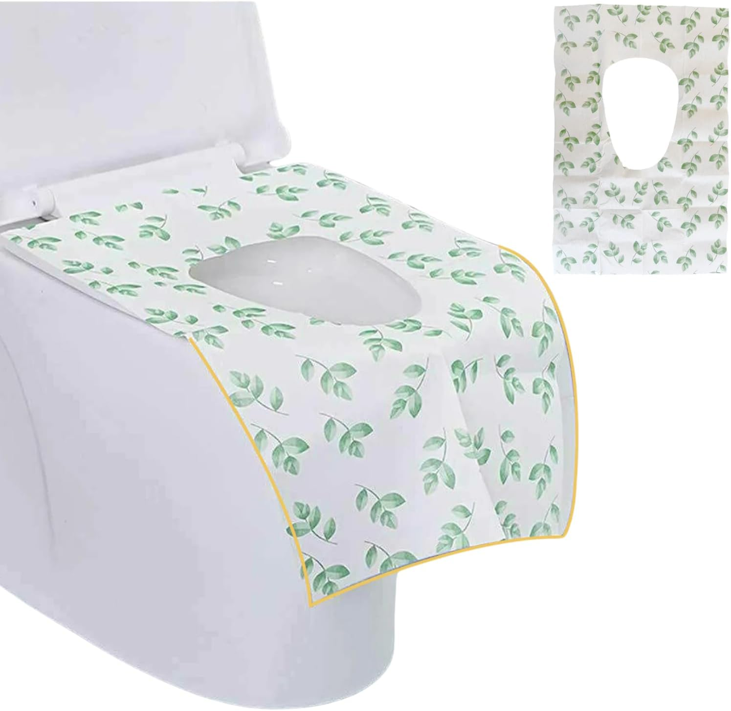 Spendeal 20 Pack Toilet Seat Cover Disposable - Waterproof, Ideal for Kids and Adults &ndash; Extra Large, Individually Wrapped for Travel, Toddlers Potty in Public Restrooms (60 * 40Cm) image number 3