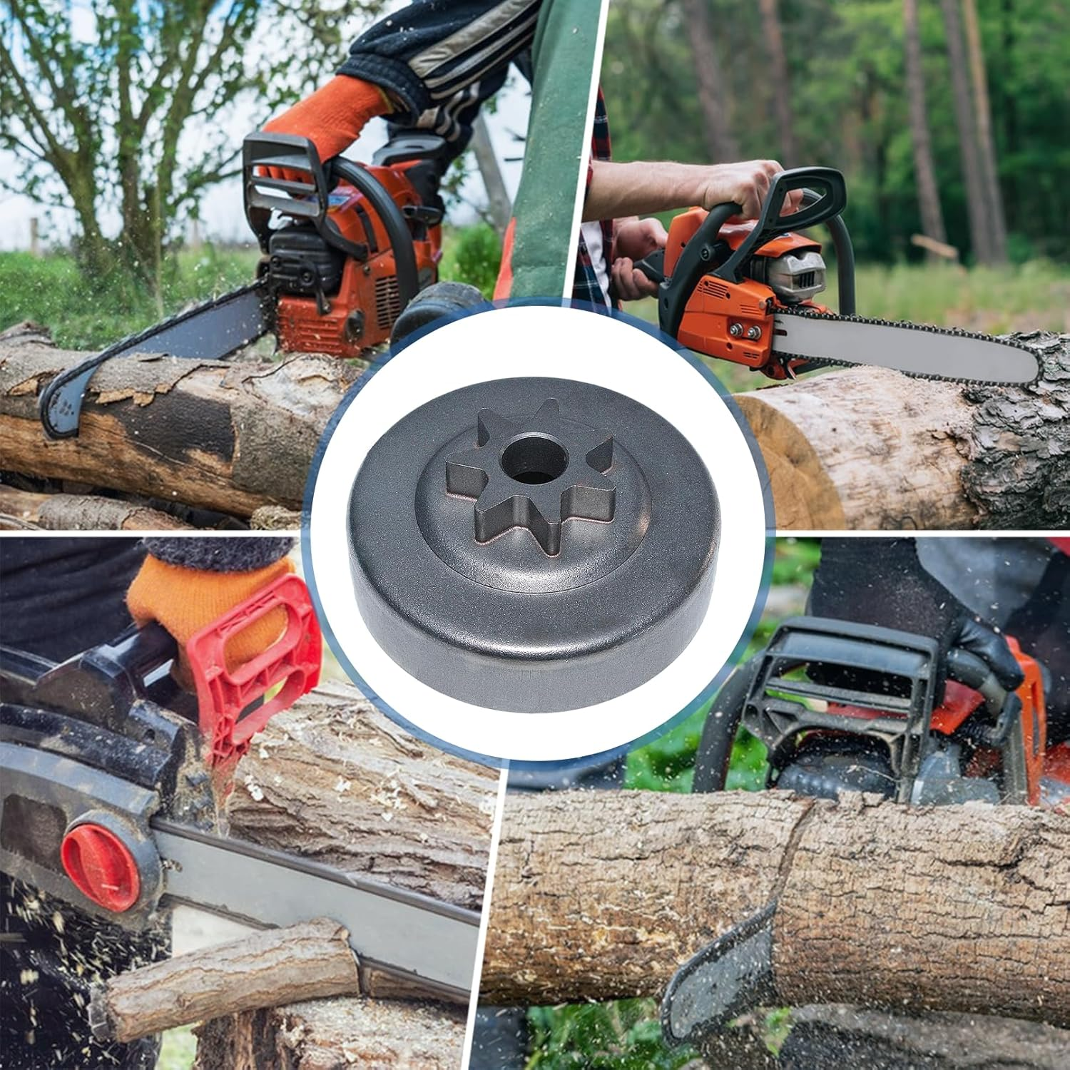 AUMEL 3/8" Cluch Drum Sprocket Bearing Washer Clip Kit for STIHL MS311 MS391 Chainsaw Replace 11296402000