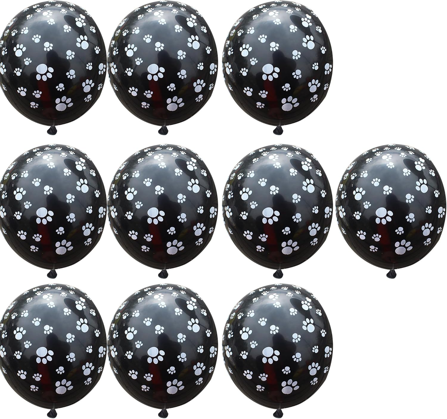 Party Balloons 10PC Birthday Balloons Paw Animal Theme Balloons Paw Balloons for Decoration Animal Jungle Party Themes