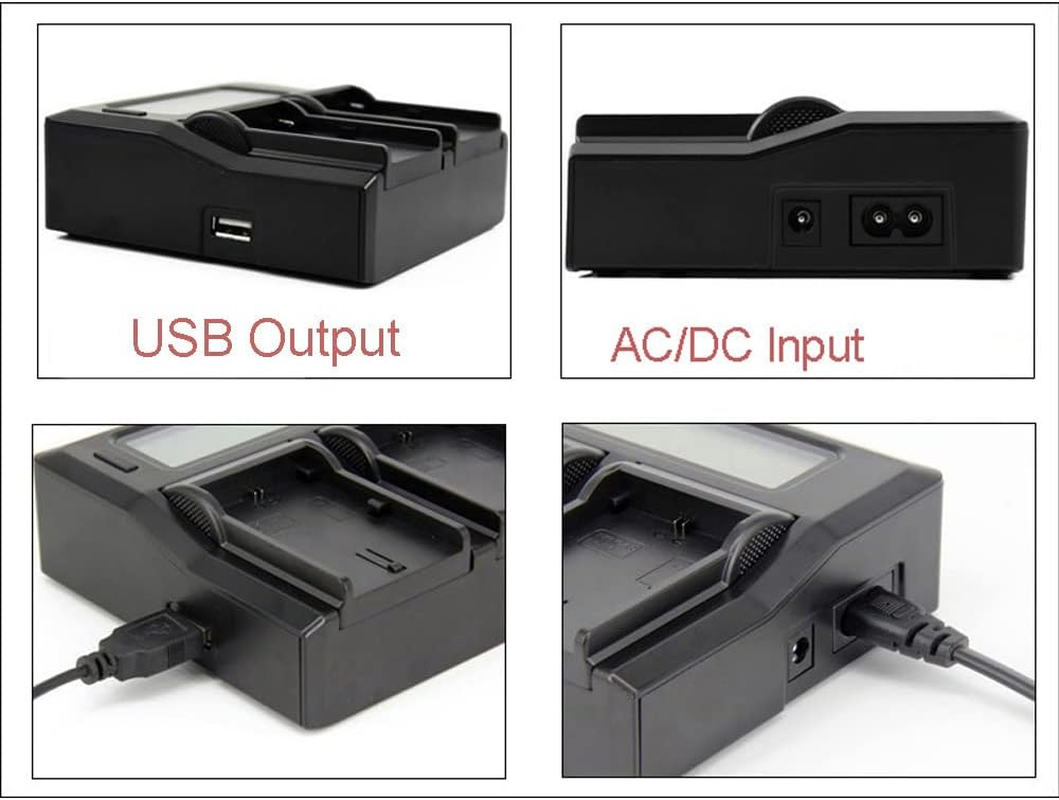 Quick Lcd-Screen Battery Charger for Canon LP-E4 LP-E4N LP-E19 as LC-E19 LC-E4 EOS 1D C EOS 1D X EOS 1D 1Ds Mark IV III Camera image number 5