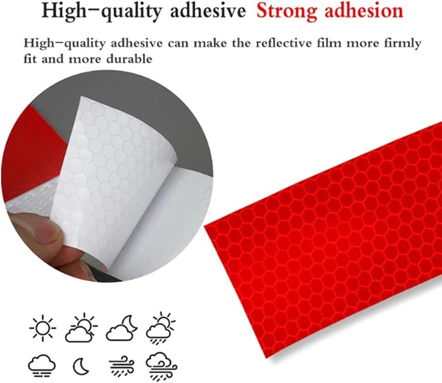 Reflective Tape Tape, Reflective Safety Tape,Multipurpose Safety Stickers, Safety Reflective Tape - Reflective Tape Roll of Reflective Tape image number 4