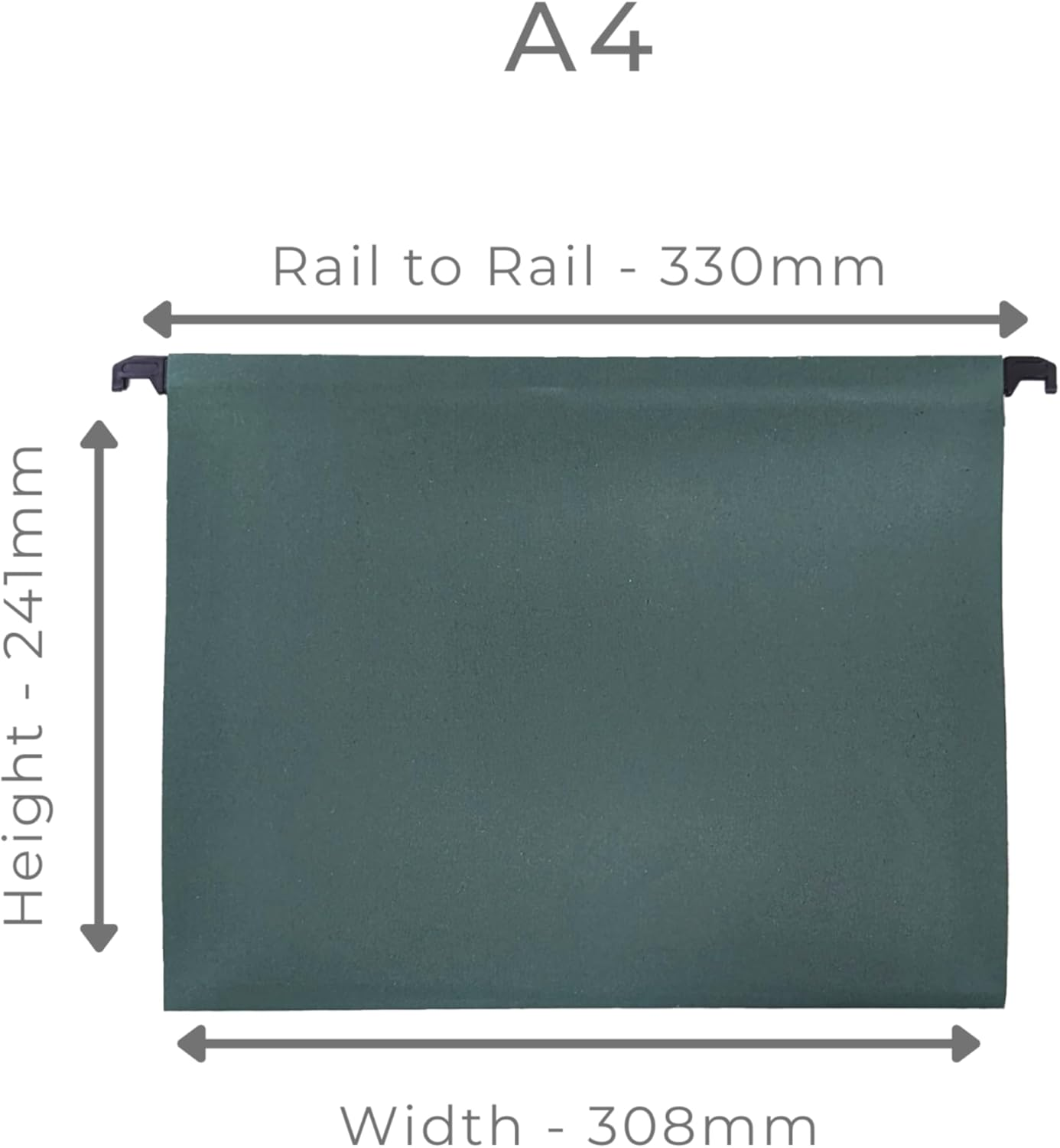 Cathedral A410 Suspension Files, A4, Green, 10 Pack image number 2