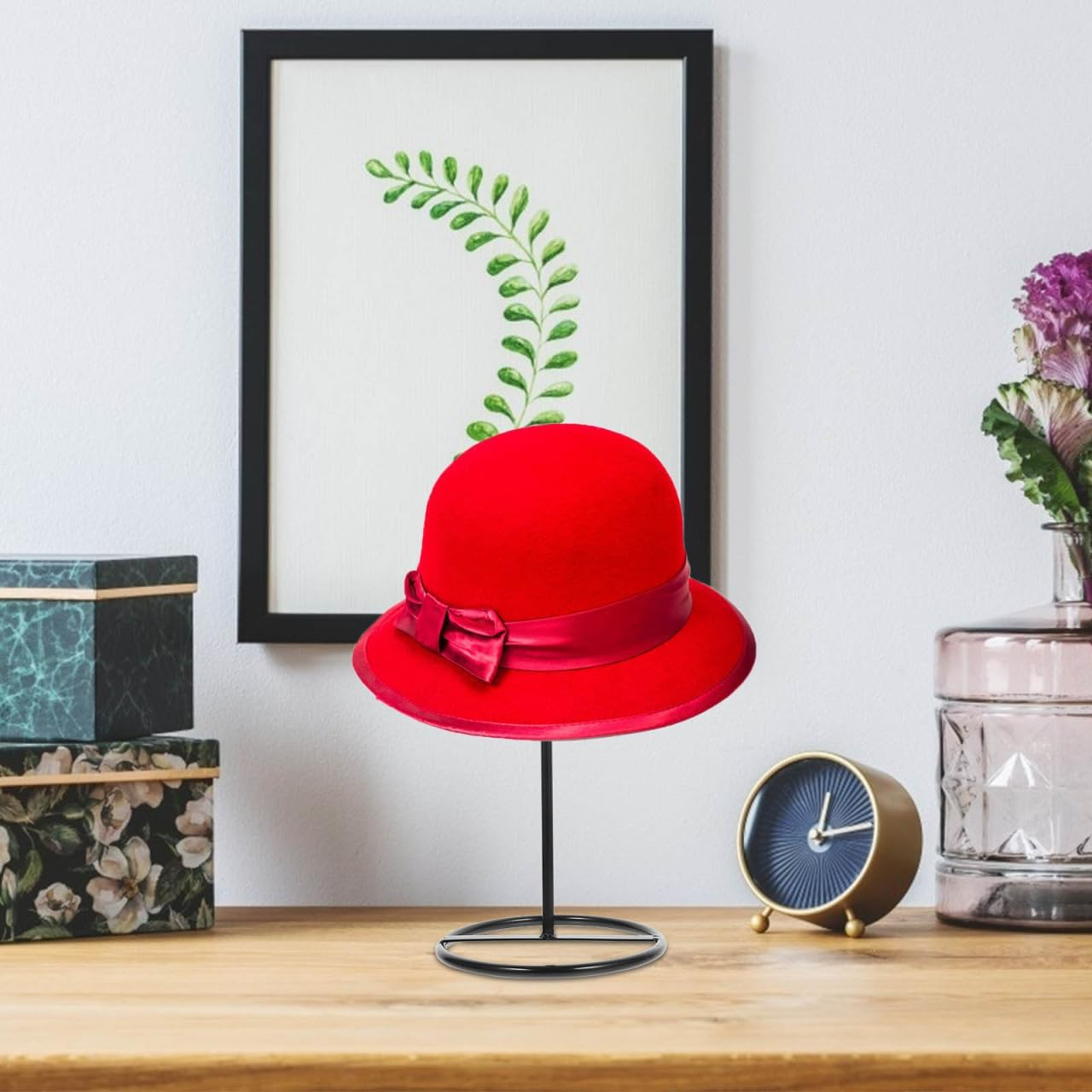 MAGICLULU Cap Display Stand Hat Organizer Hat Stand Hat Holder Organiser for Dad Hat Holder Shop Hat Rack Home Mall Use