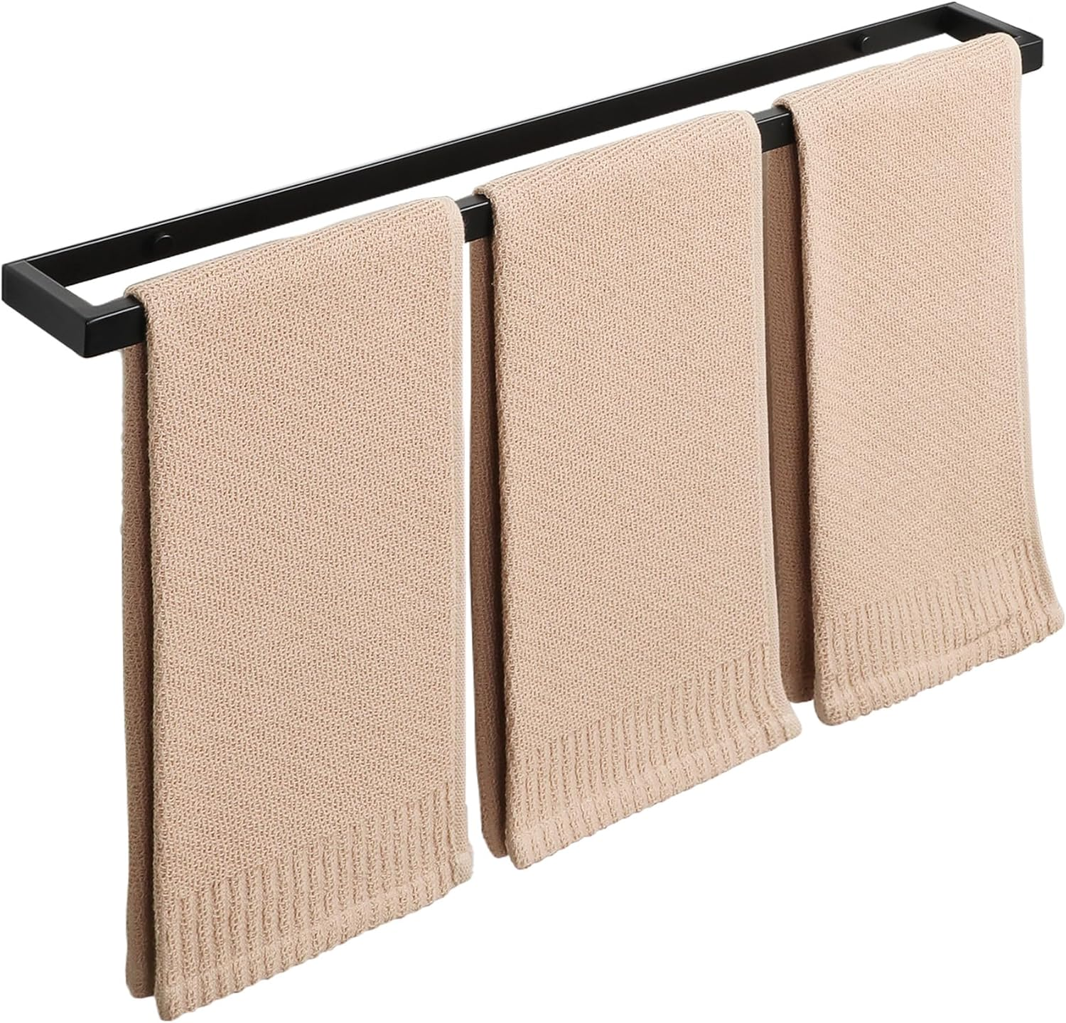 Alise Bath Towel Bar,Wall Mount Towel Holder Towel Rack Towel Hanger for Bathroom Lavatory,8 Inch SUS304 Stainless Steel Towel Rail,Matte Black GJF020-B