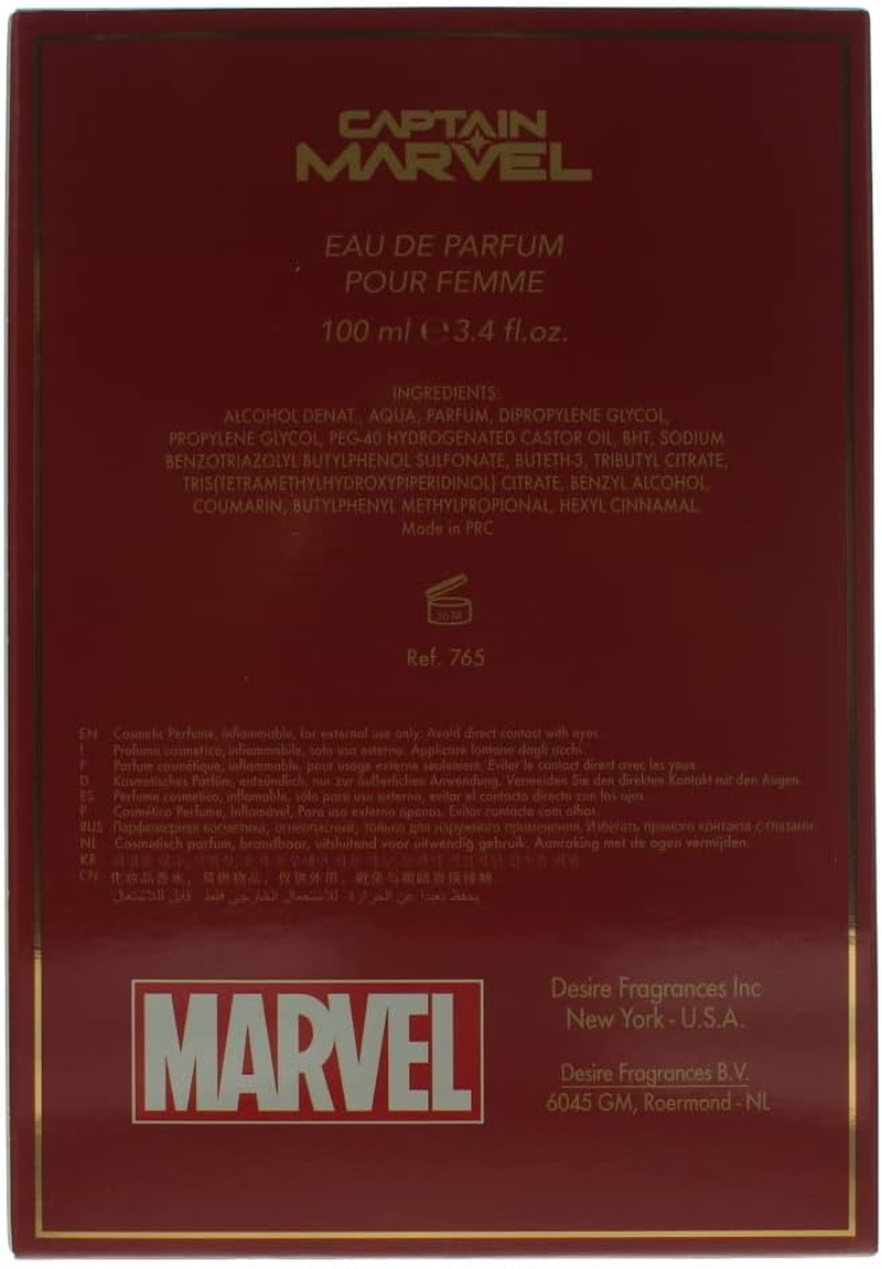 Marvel Captain Marvel Eau De Toilette, 100Ml image number 2