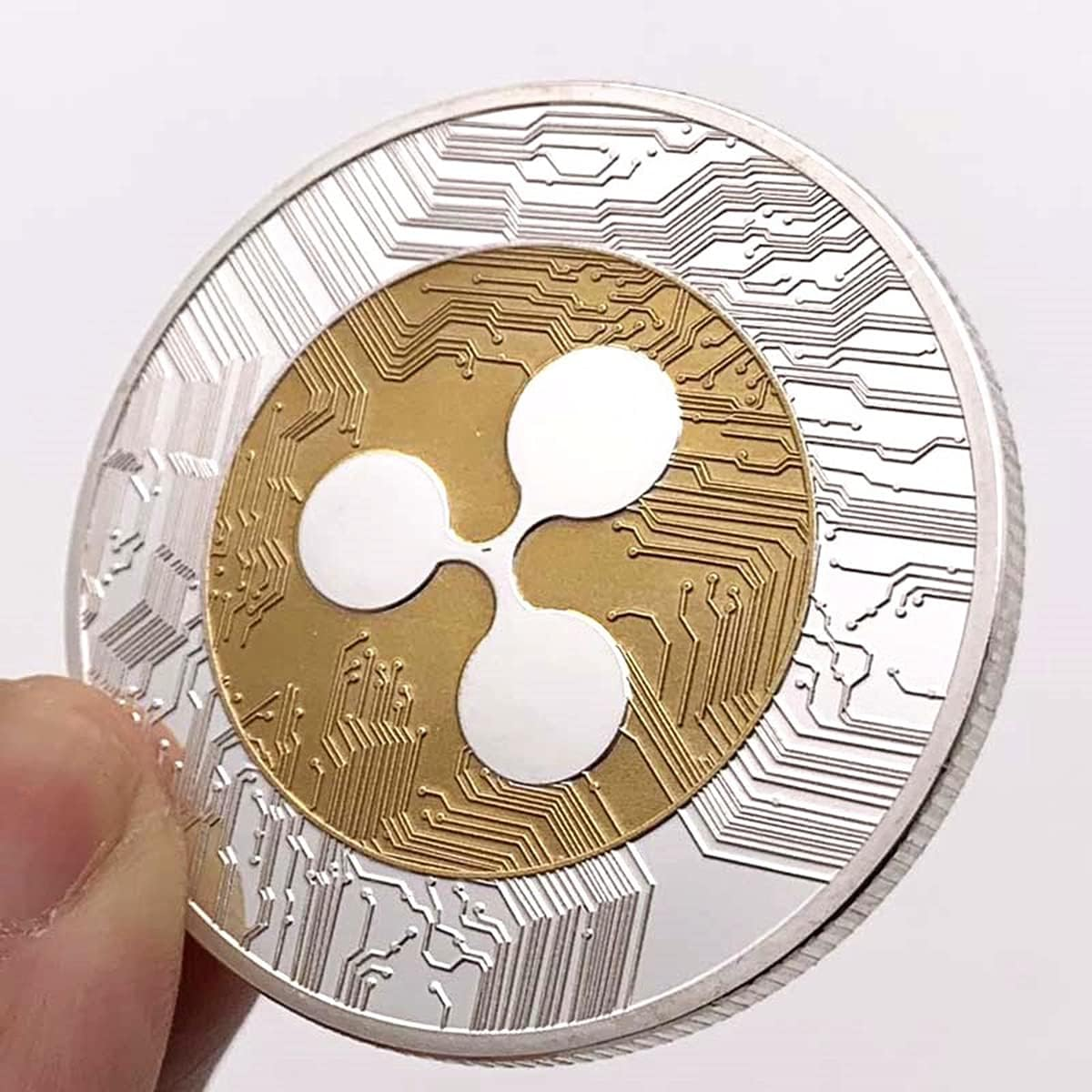 Ripple Coin XRP Cryptocurrency Coin, Collector'S Coin with Clear Protective Cover image number 2