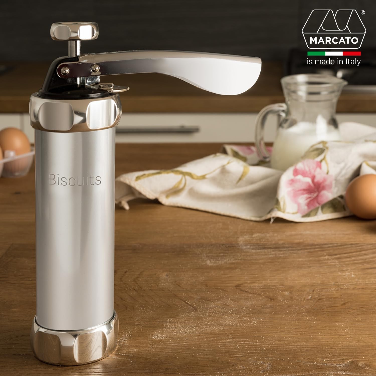 Norpro 8300 Marcato Classic Biscuit Press, Silver image number 1