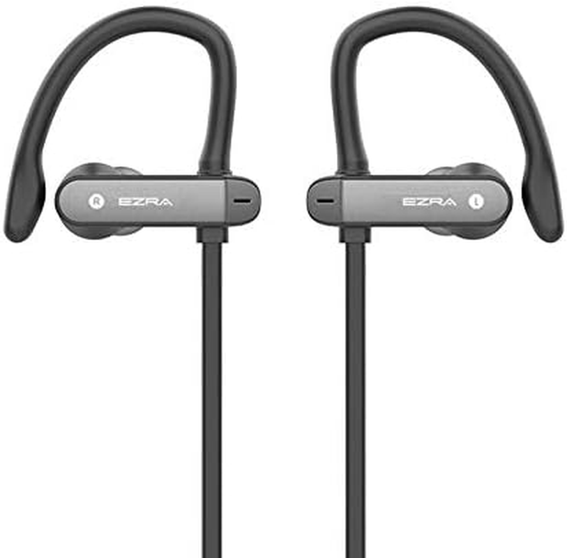 Wireless Sports Earphones, Bluetooth Headphones with Ear Hook, Sweatproof, Black, BW04 image number 2