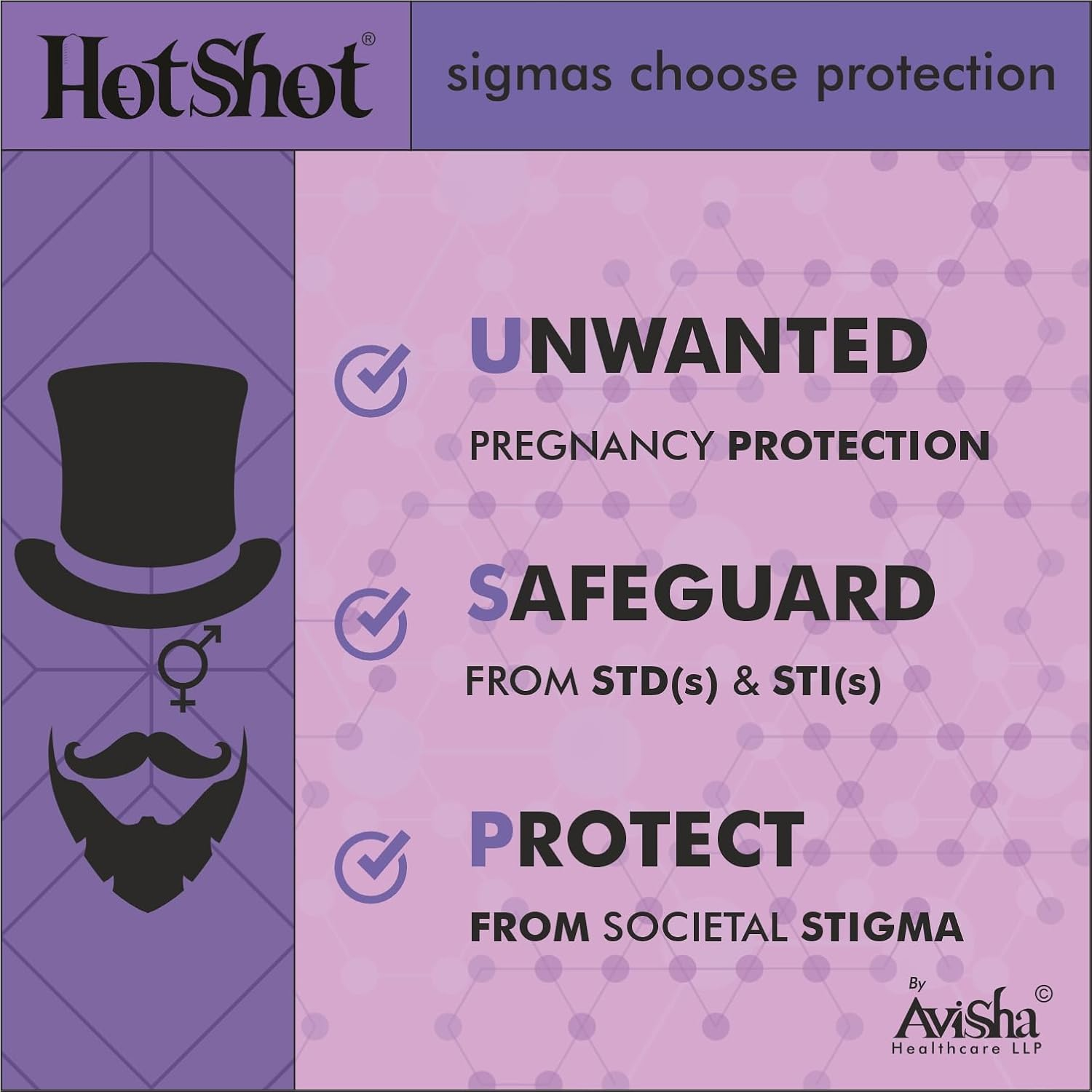 HOT SHOT Super Dotted Extra Time Condom for Men -10 Count image number 4