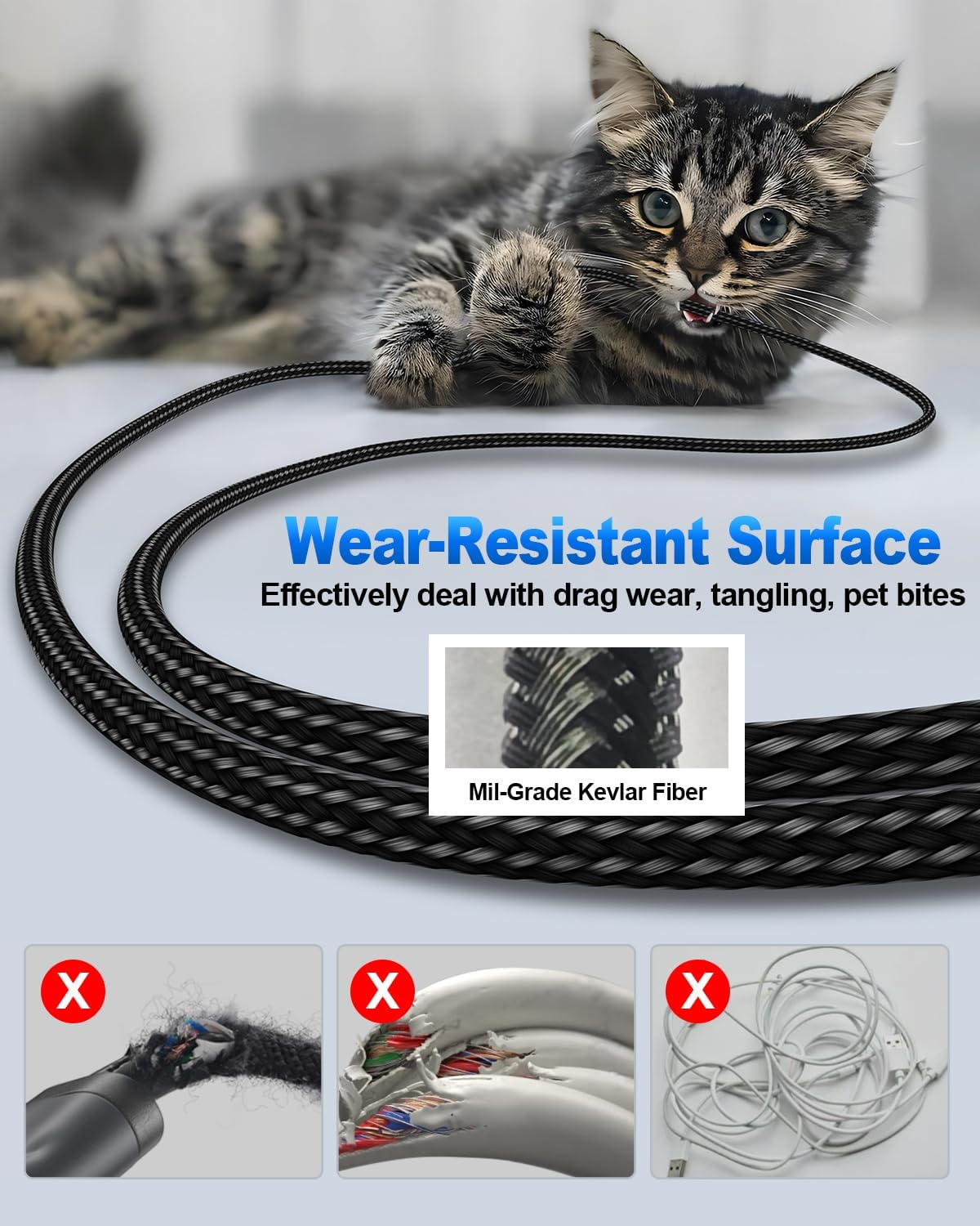 USB C to 3.5Mm Audio Aux Jack 6.6FT Cable, KOOPAO Type C Adapter to 3.5Mm Headphone Stereo Cord Car Compatible with Ipad Pro 2018 Google Pixel 2 3 4 XL (Grey-6.6Ft) image number 3