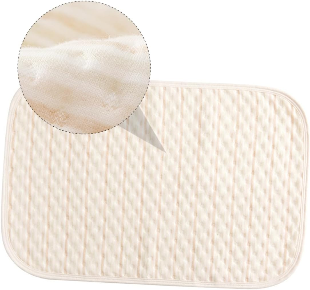 MERRYHAPY Infant Waterproof Urinal Pad Washable Diaper Pad for Newborns 100% Cotton Absorbent and Reusable for Baby Changing and Travel image number 5