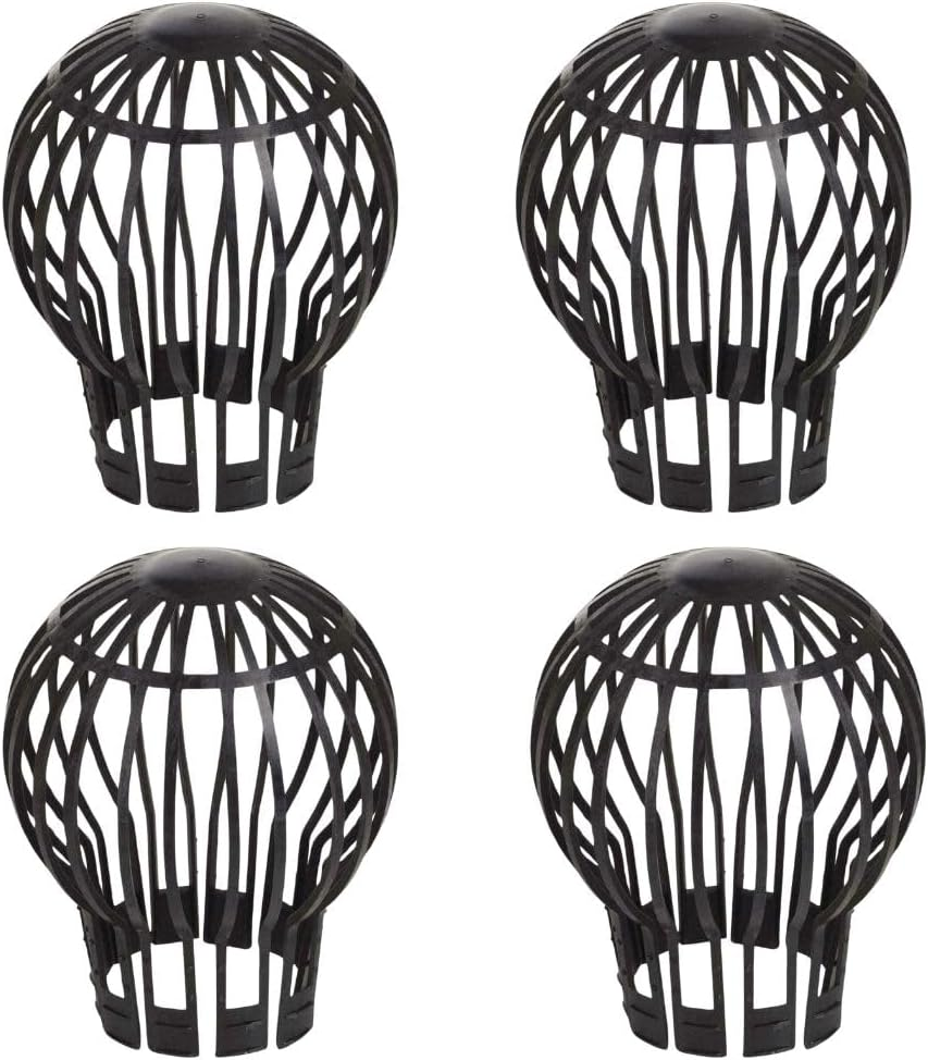 Plastic Gutter Guards Downpipe Adjustable Black Filters - 2 Pcs Flexible Protectors Drainpipe Covers to Stops Leaves Debris Moss Mud - Prevent Drain Blockages image number 4