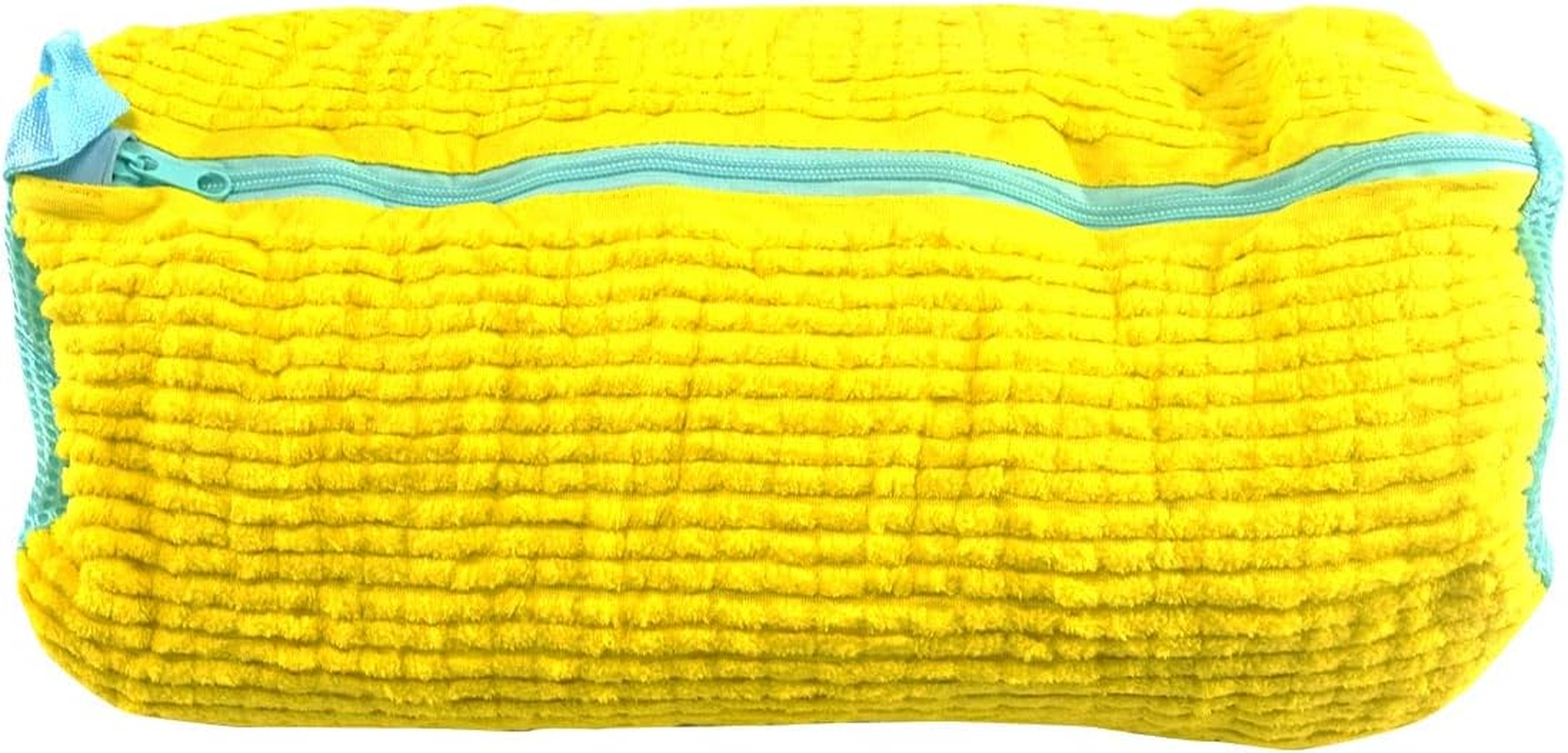 QUMOX Shoe Laundry Bag for Washing Machine and Dryer, Durable Reusable Shoe Washing Bag with Plush Zipper Cover, Ideal for Sneakers, Gym Shoes, Tennis Shoes, Delicates, and Slippers, Yellow 2-Pack - Blue image number 4