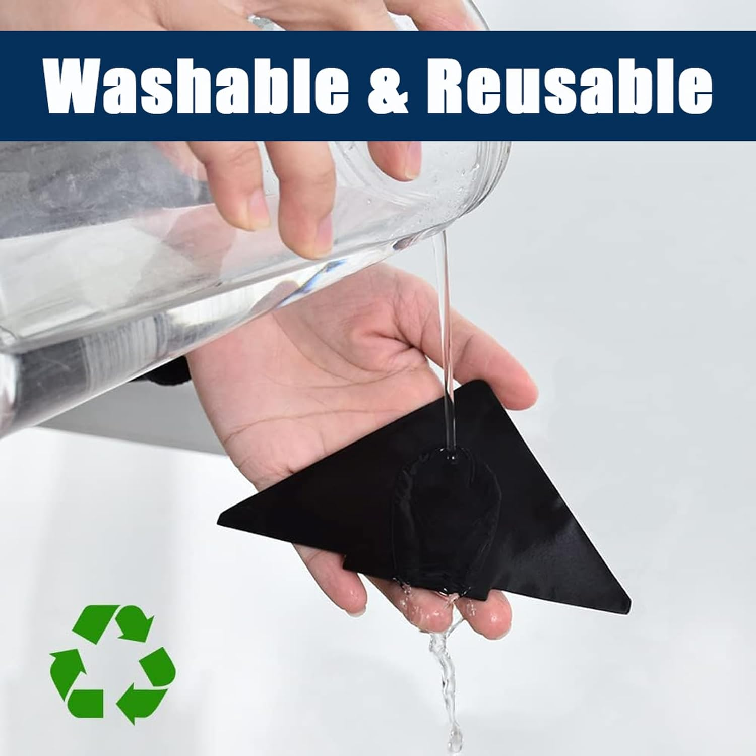 Rug Grippers, 16 Pcs Double Sided anti Curling Washable Removable Rug Grip Tape, Non Slip Adhesive Pad for Hardwood Floor, Tile, Mats, Wall image number 2